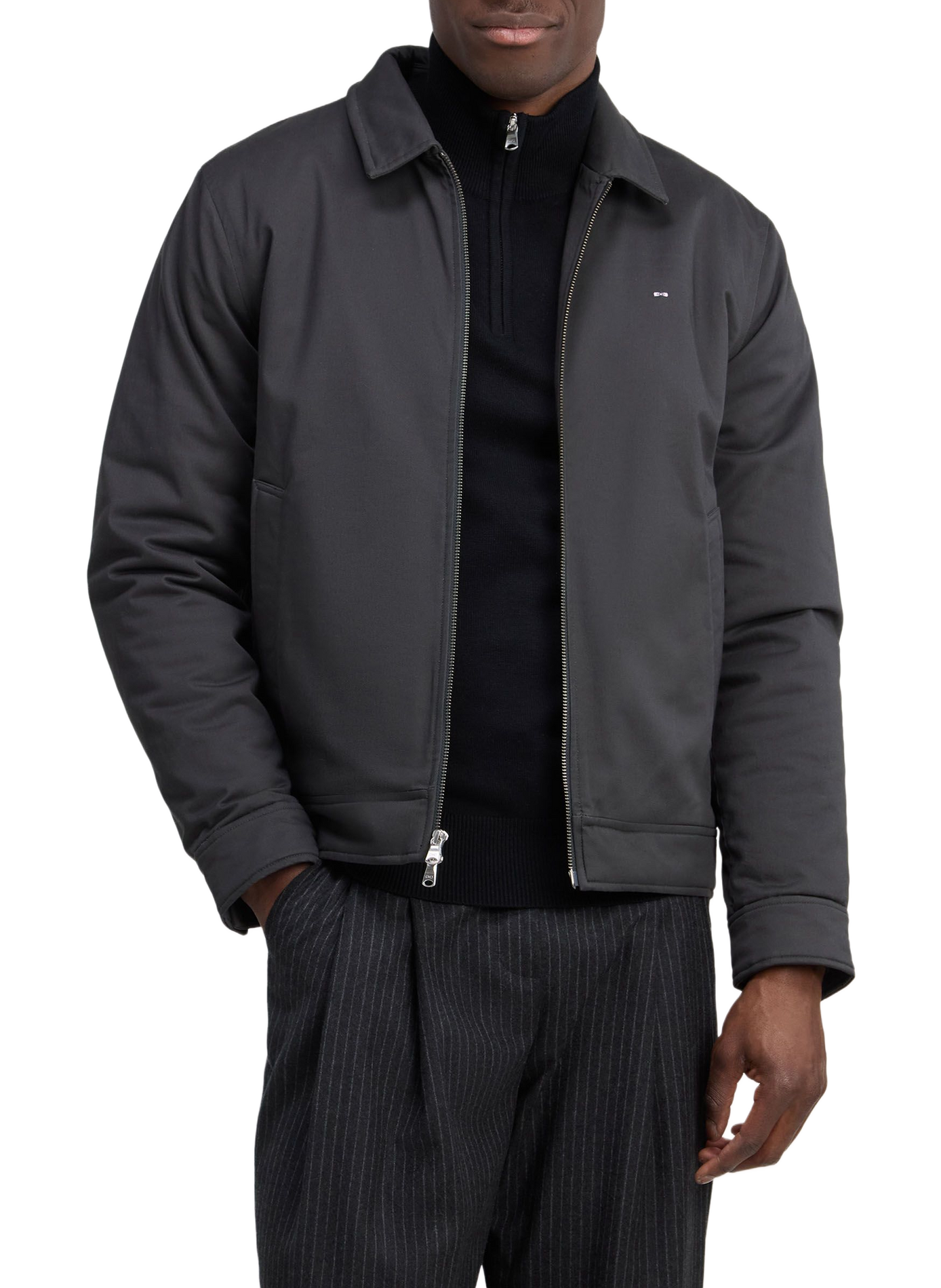 Gerade geschnittene Jacke aus Baumwollmischung EDEN PARK Khaki