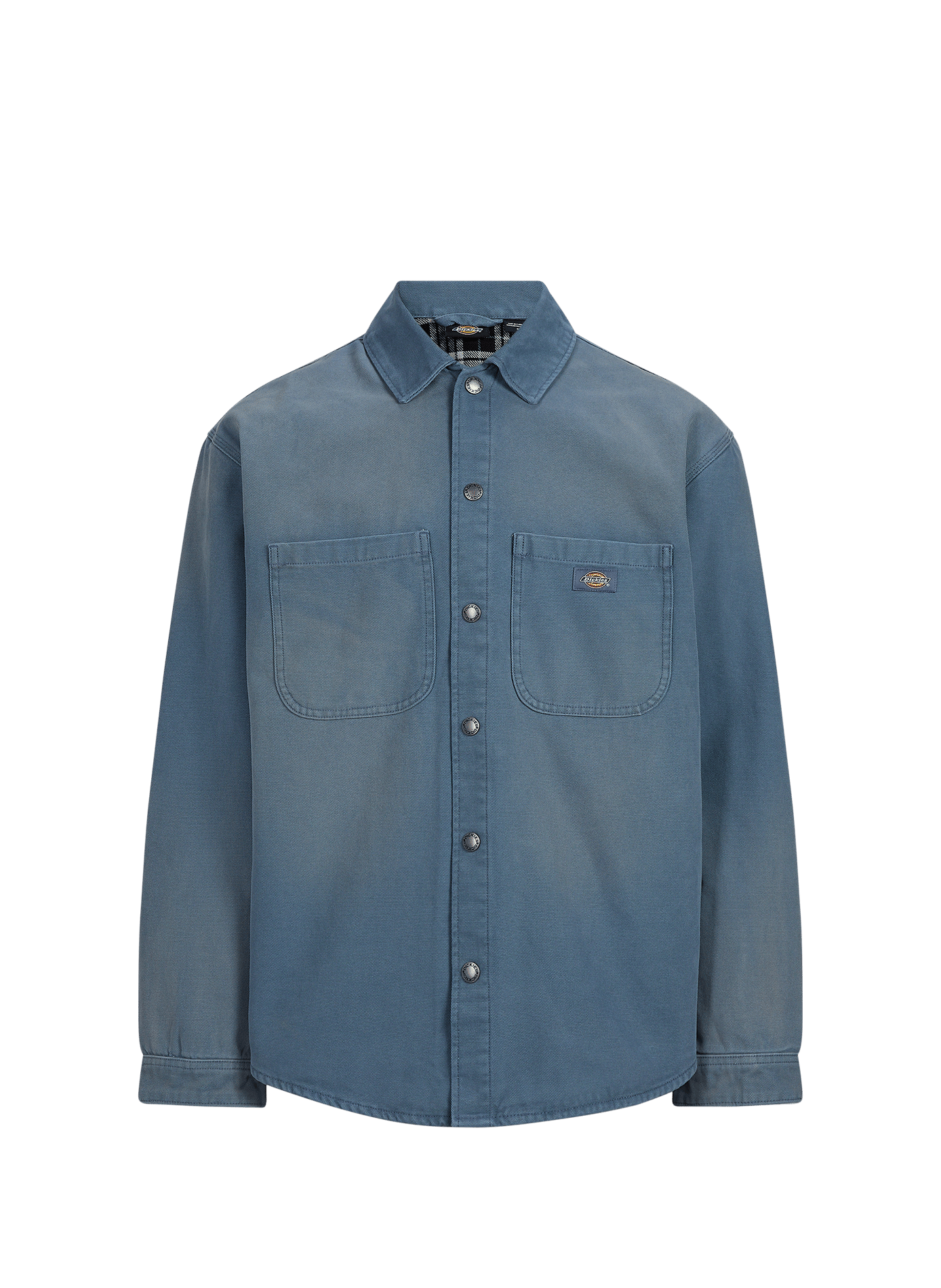 Gerade geschnittene Baumwolljacke mit Knöpfen DICKIES Blau