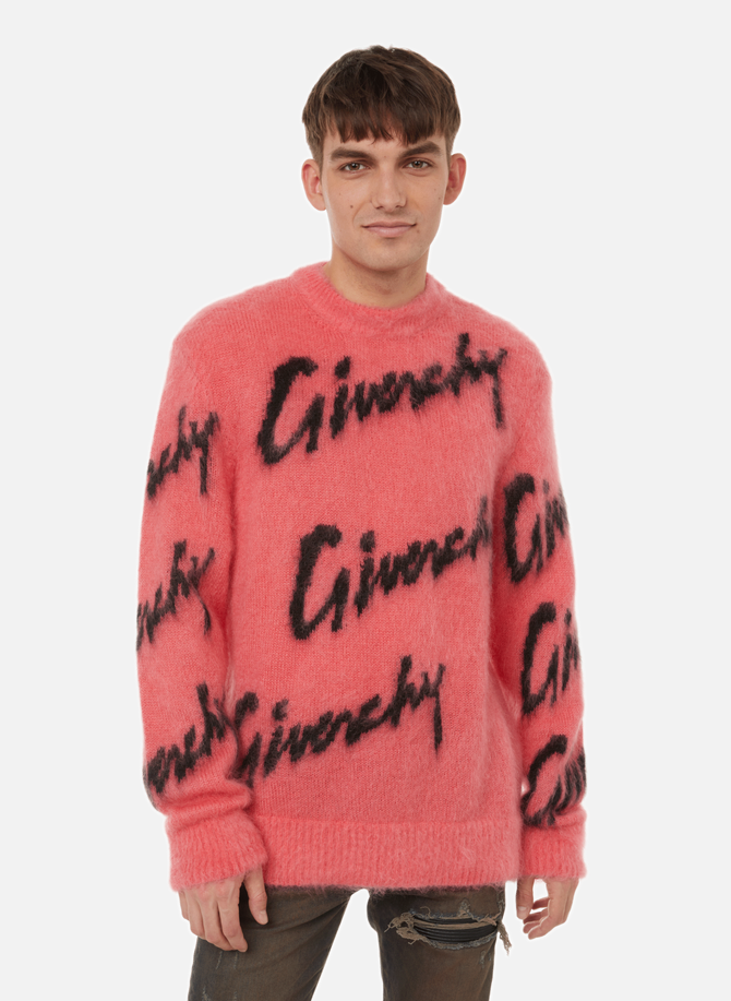 GIVENCHY Logo-Pullover aus Mohair und Wolle