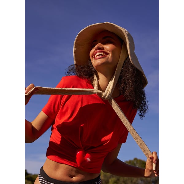 Chapeau pêcheur texturé en polyester recyclé mélangé