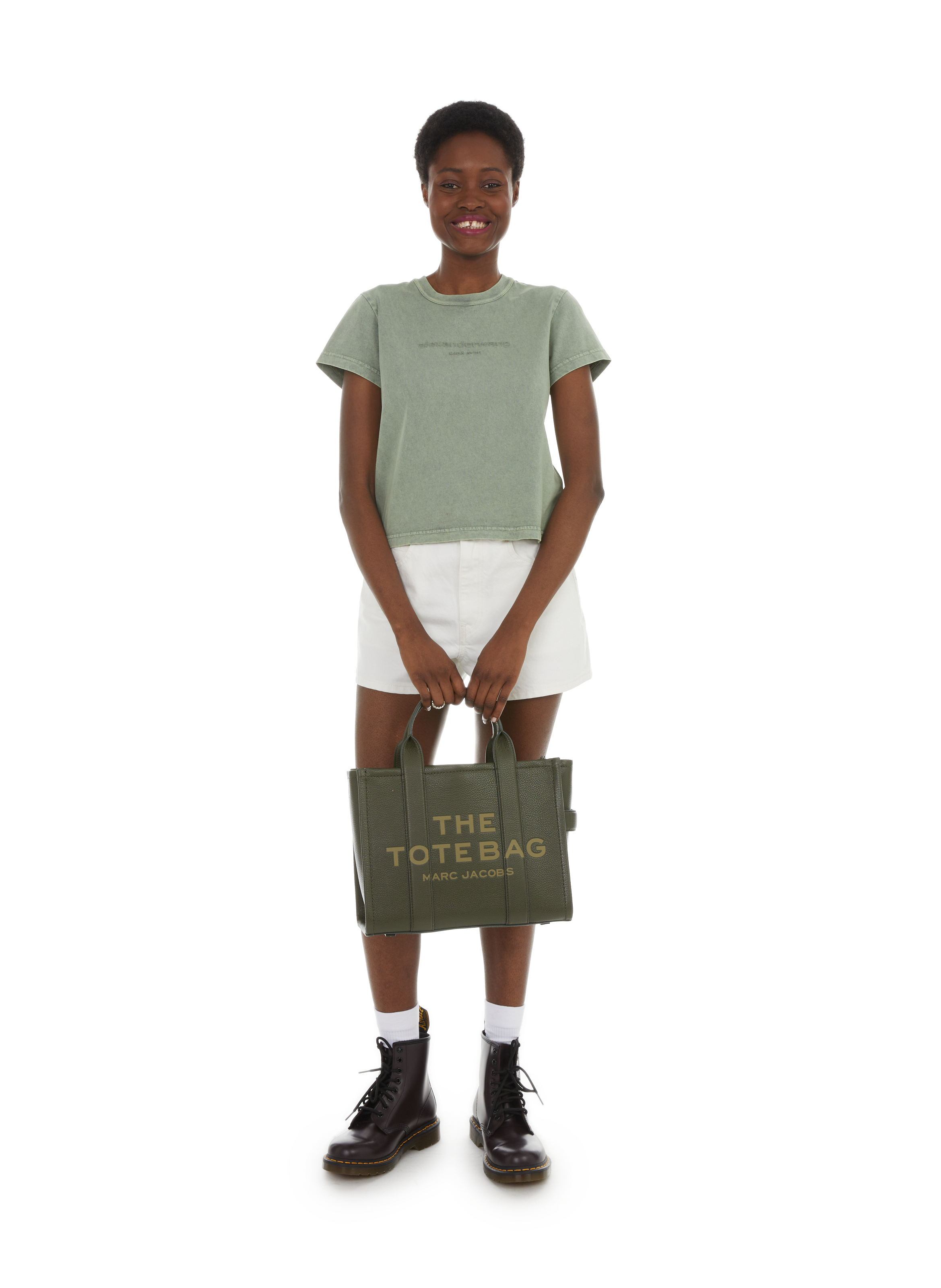 The Tote small leather tote bag MARC JACOBS Green