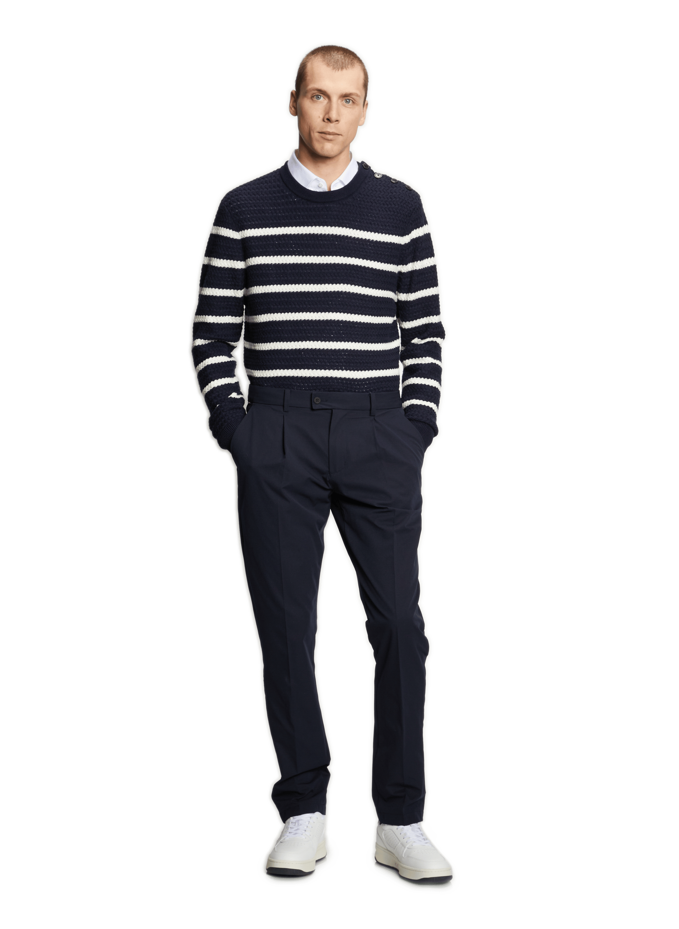 Pantalon uni  TOMMY HILFIGER Bleu