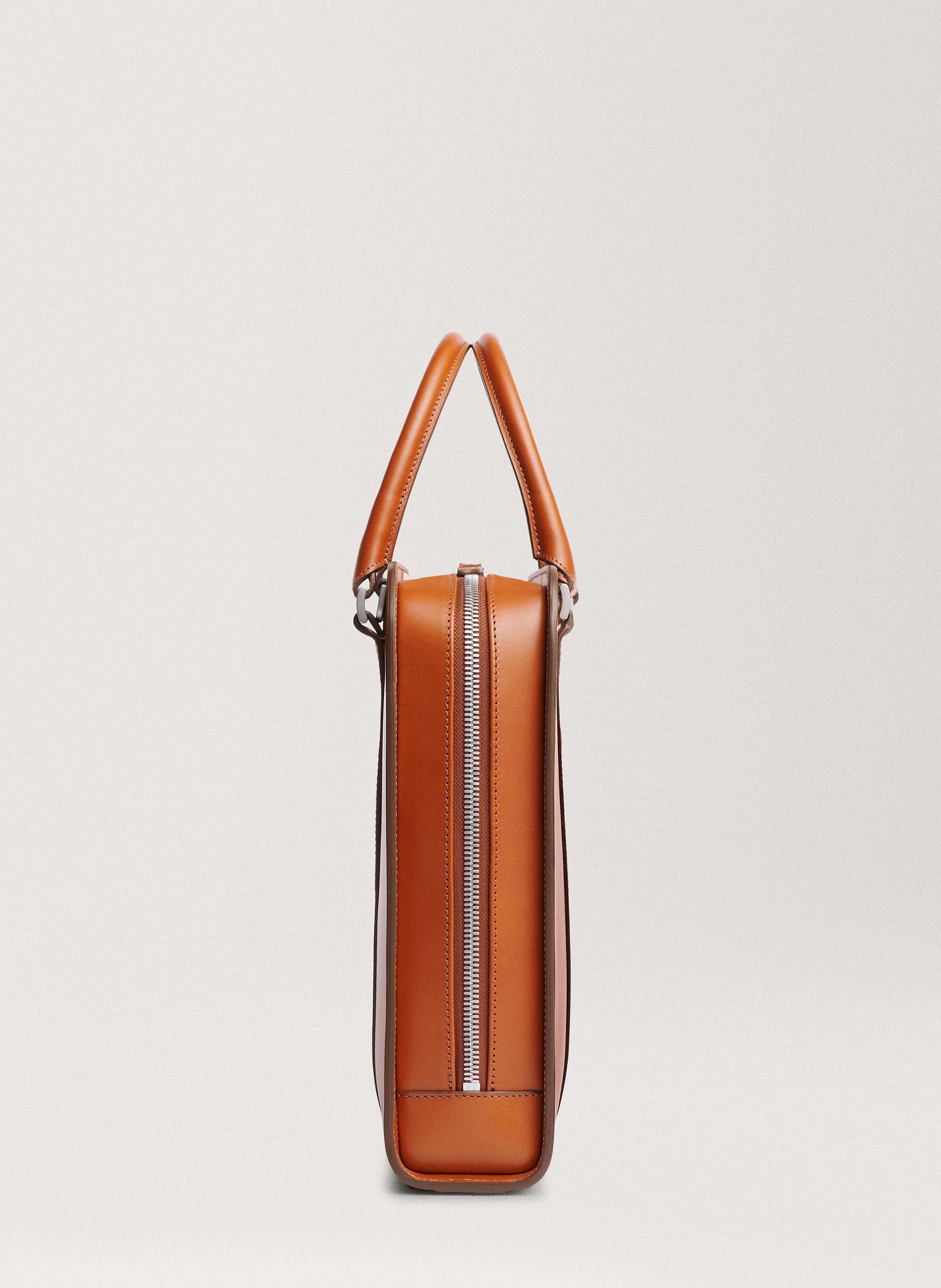 Porte-documents 'Palissy Briefcase' en cuir vachetta CARL FRIEDRIK Marron