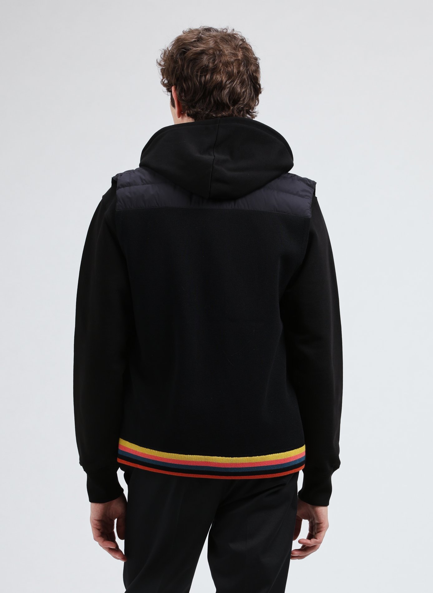 Bi-material gilet PAUL SMITH Multicolour