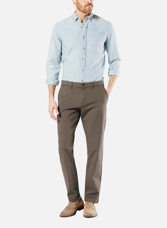 Pantalon slim tapered Marron by DOCKERS DOCKERS Pantalon slim tapered Marron