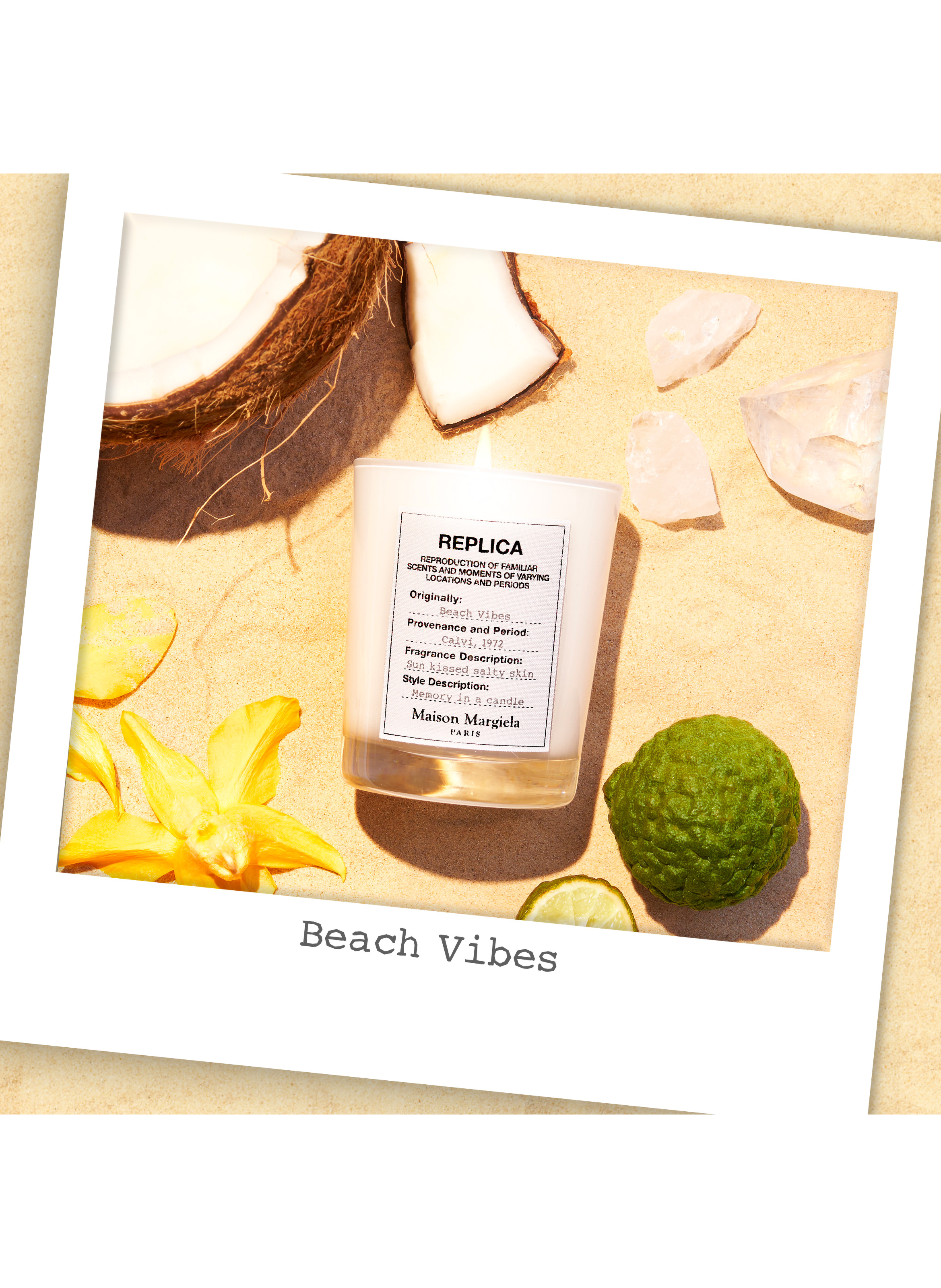 Scented candle REPLICA Beach Walk No color