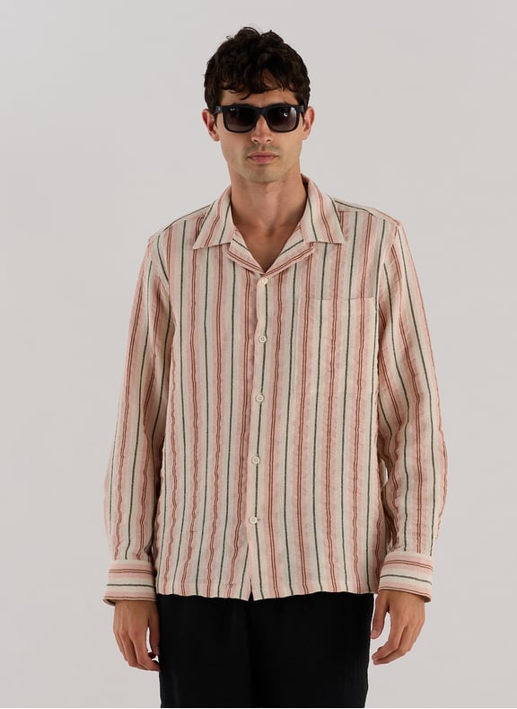 Chemise en coton mélangé Rose by NN.07 NN.07 Chemise en coton mélangé Rose