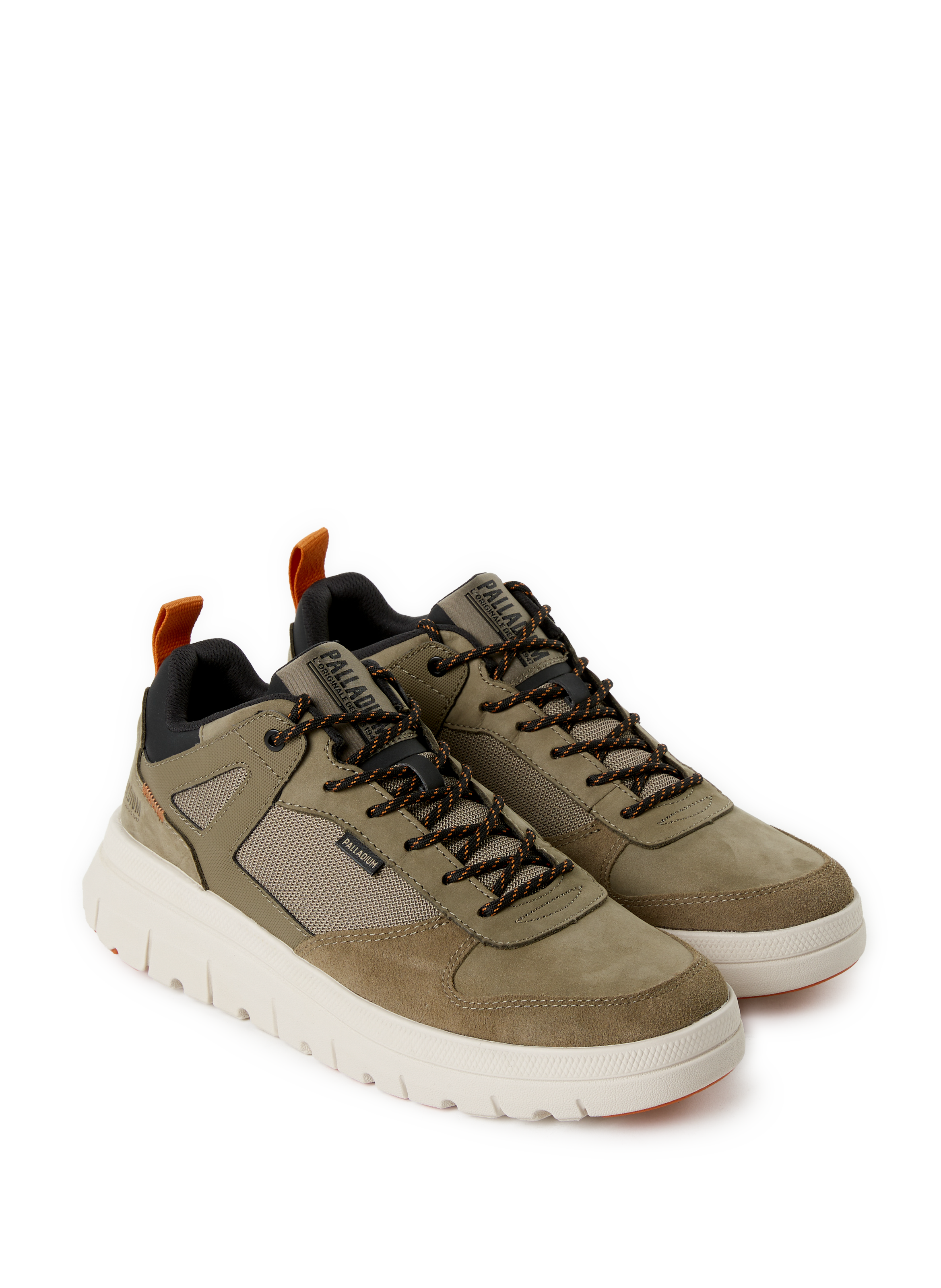 Mixed leather sneakers PALLADIUM Green