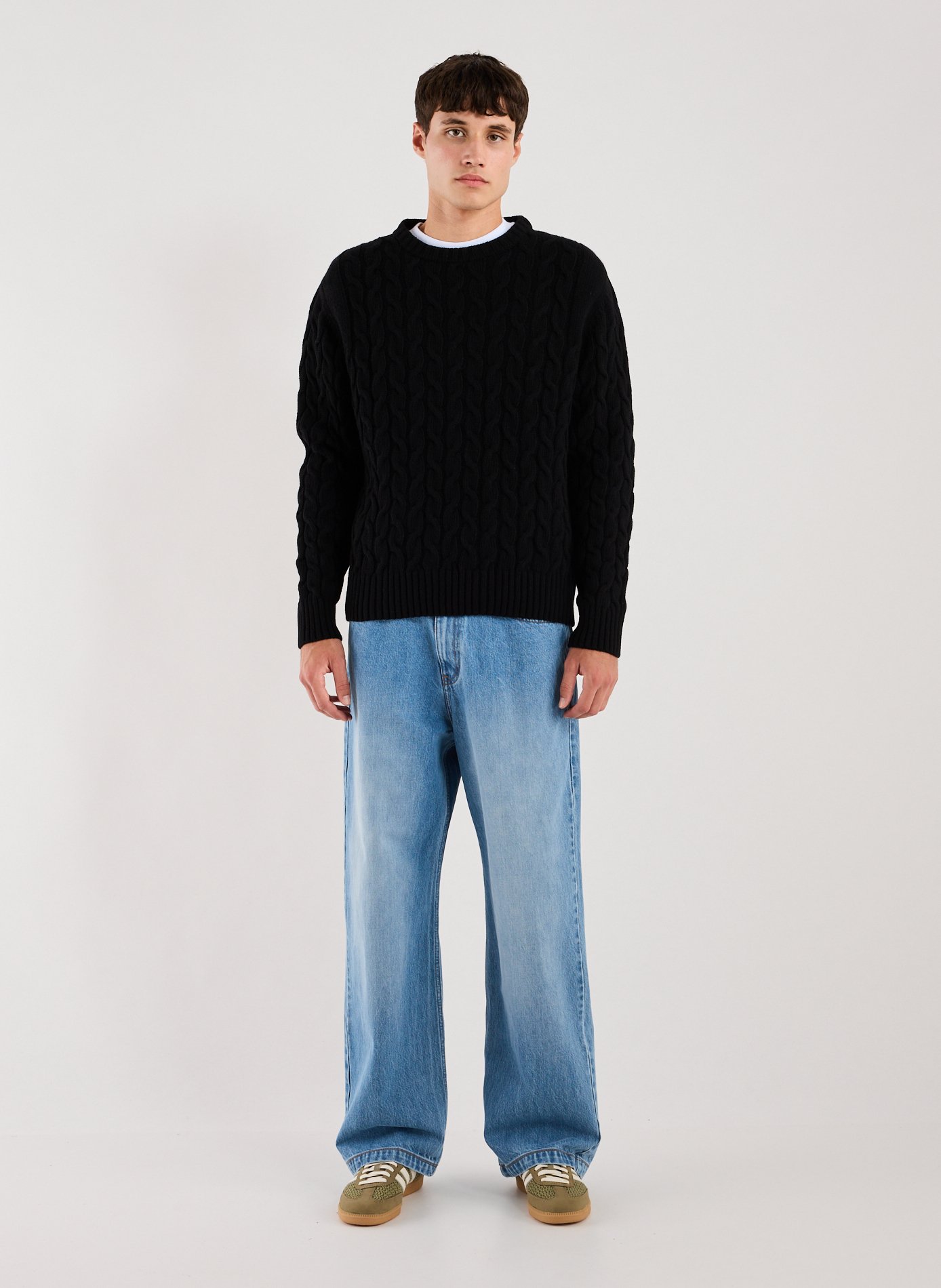 Pull droit en laine mélangée ARTE ANTWERP Noir