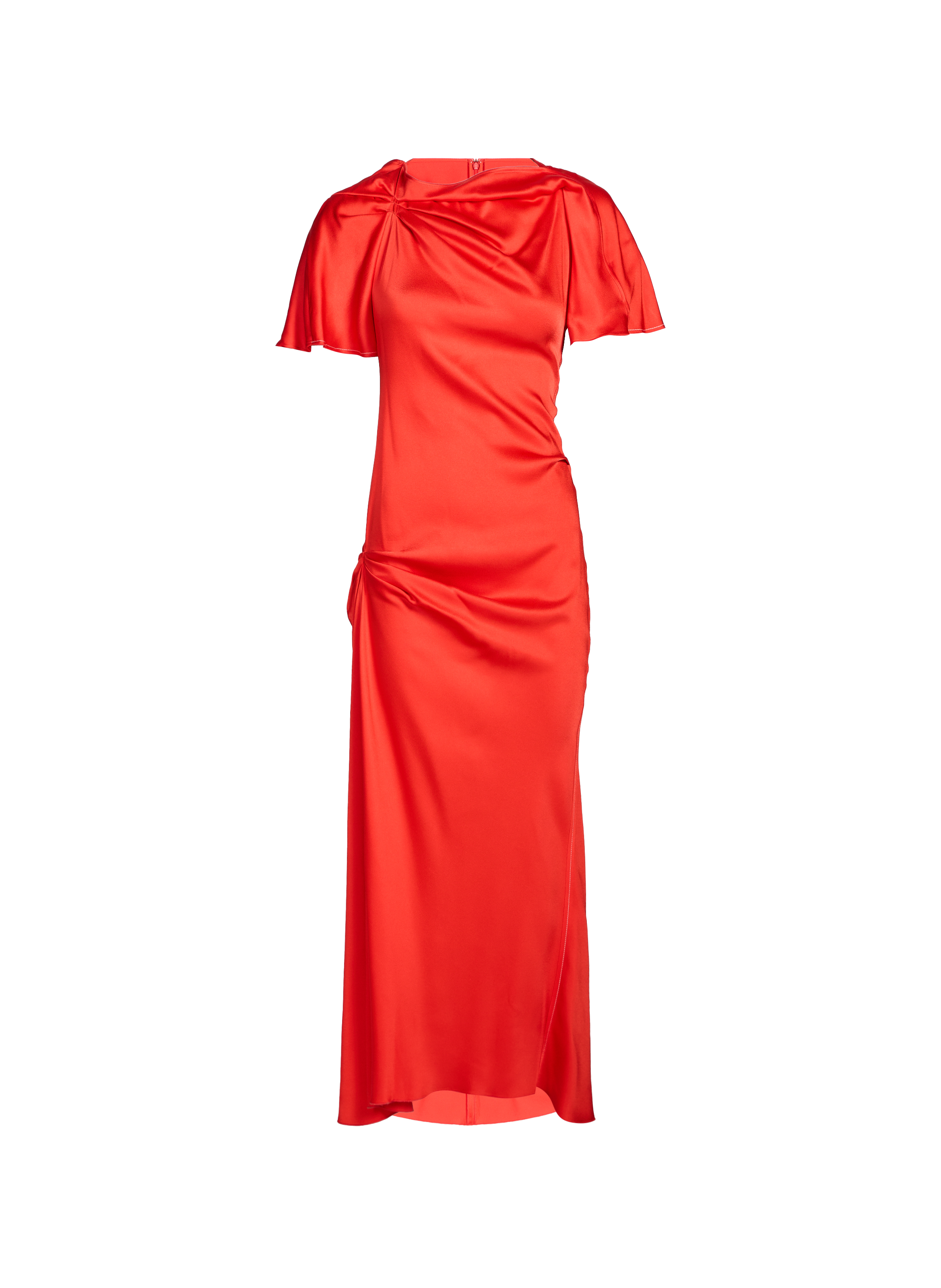 Flared draped dress VICTORIA BECKHAM Red