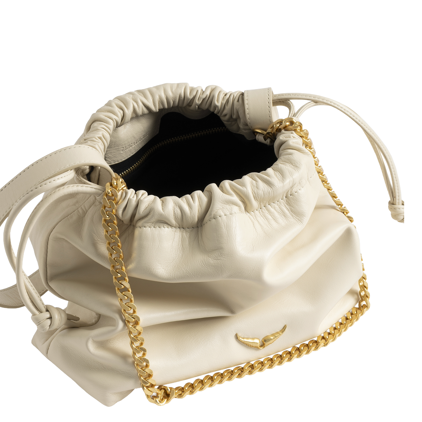 Sac bandoulière en cuir rock today ZADIG&VOLTAIRE Blanc