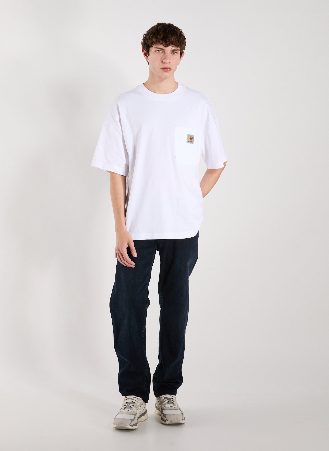 Oversized round neck cotton t-shirt CARHARTT WIP White