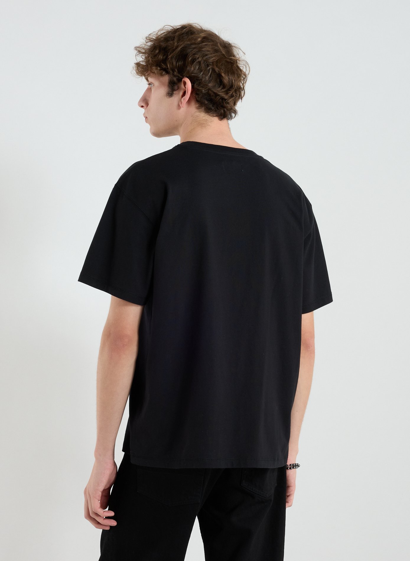 T-shirt en coton 3 PARADIS Noir