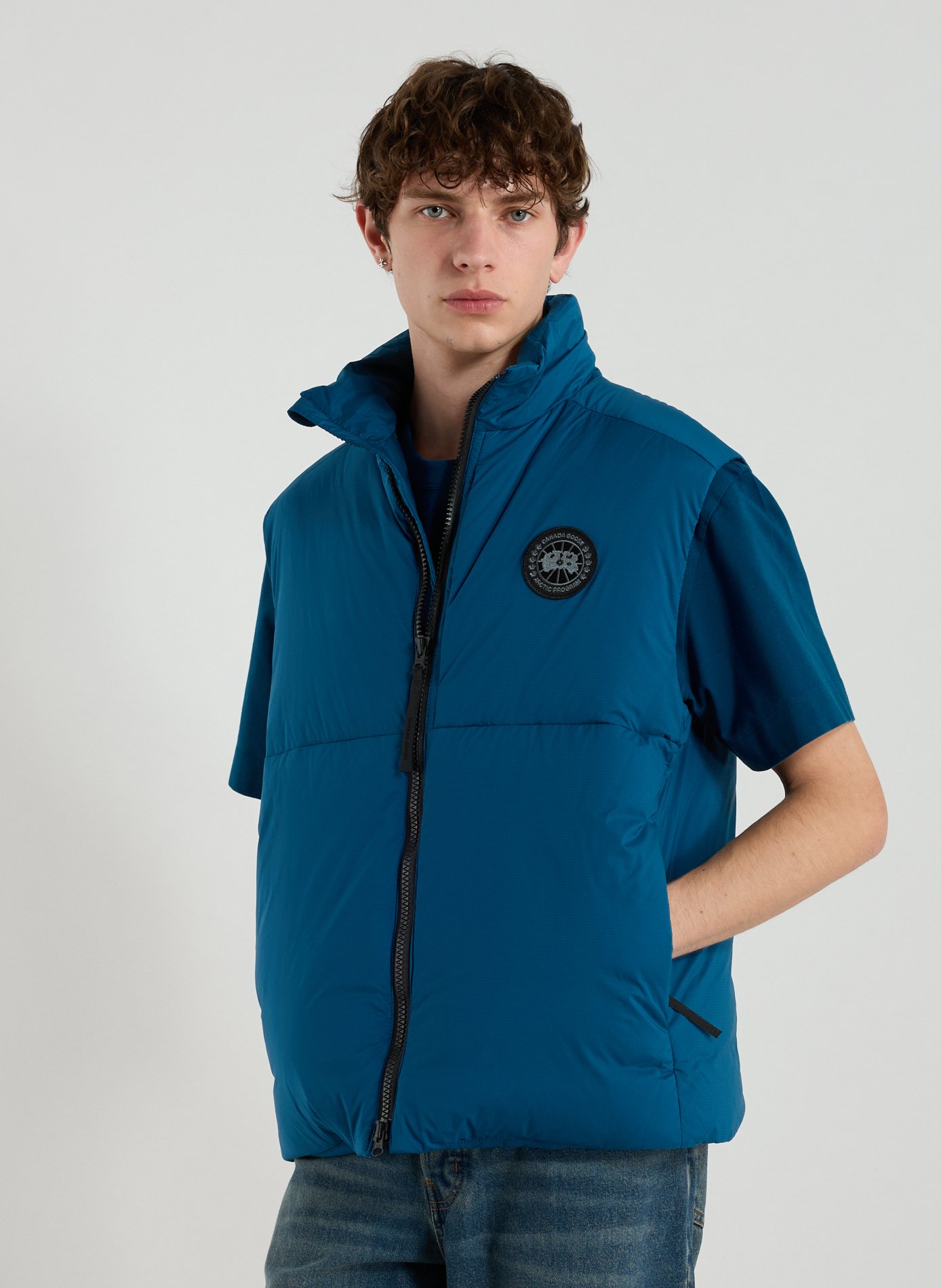 CANADA GOOSE Sleeveless high neck vest Blue
