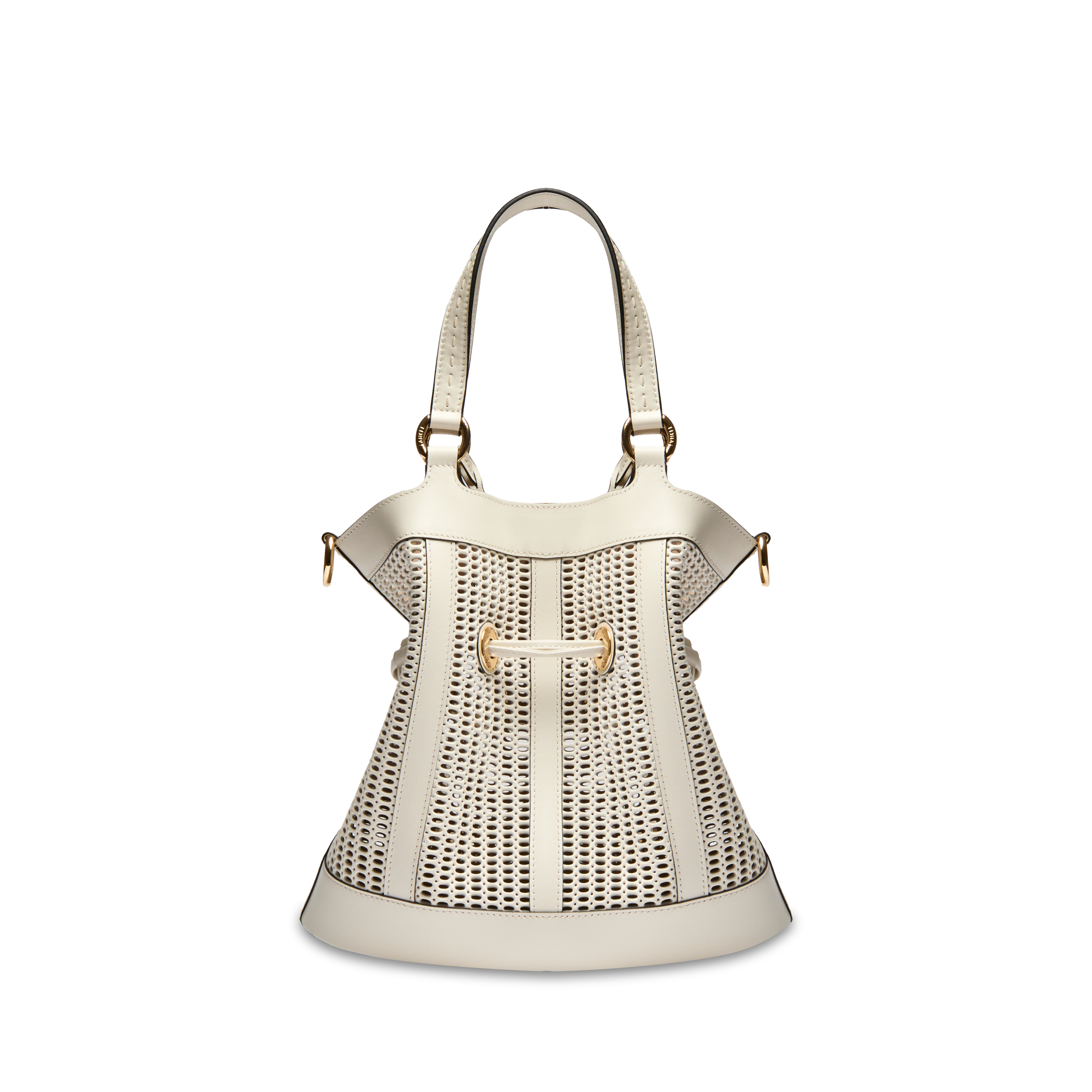 Sac seau m premier flirt de lancel en cuir Blanc