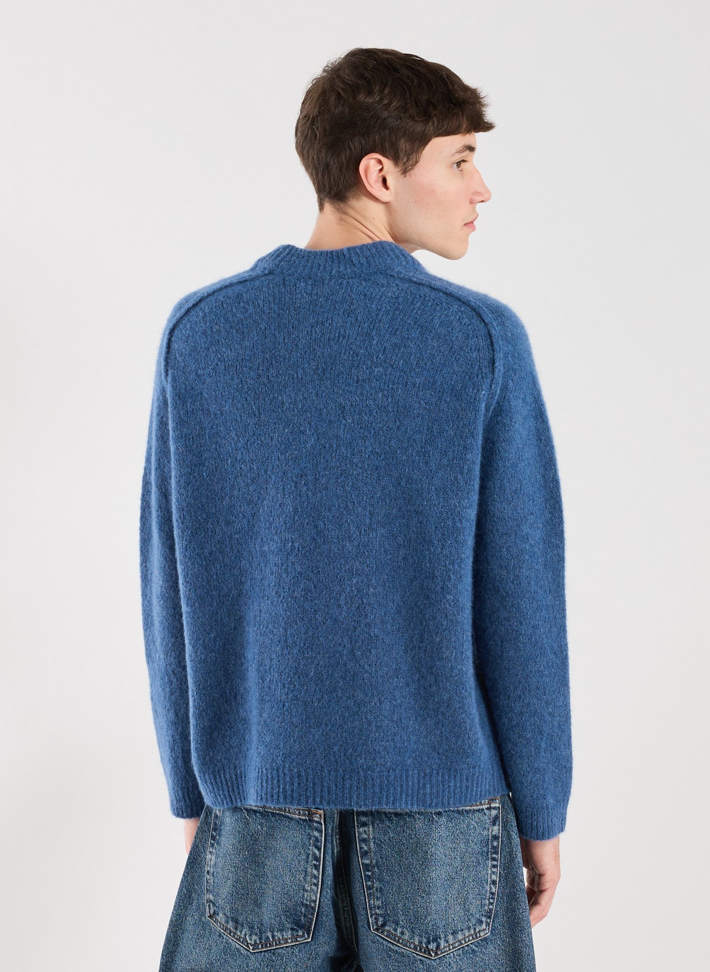 Oversized Tyler mixed wool sweater A.P.C. Blue
