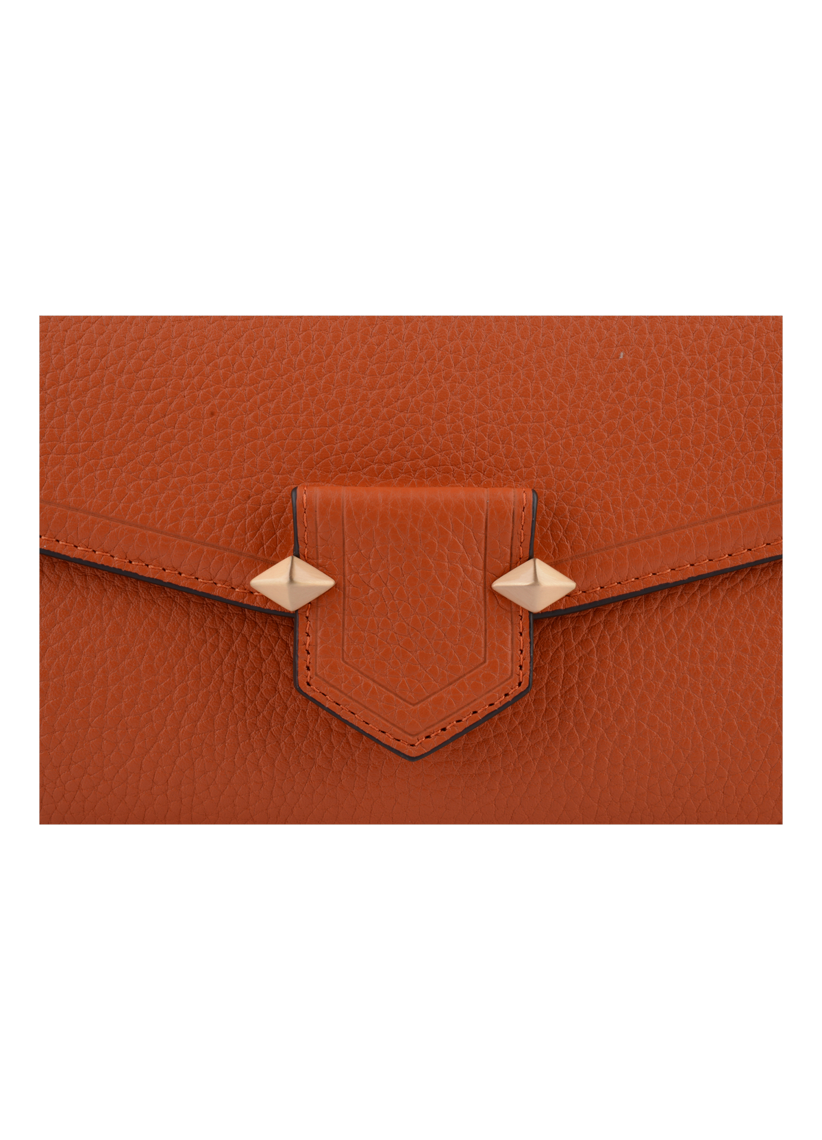 Sèvres | pochette en cuir de vachette Orange