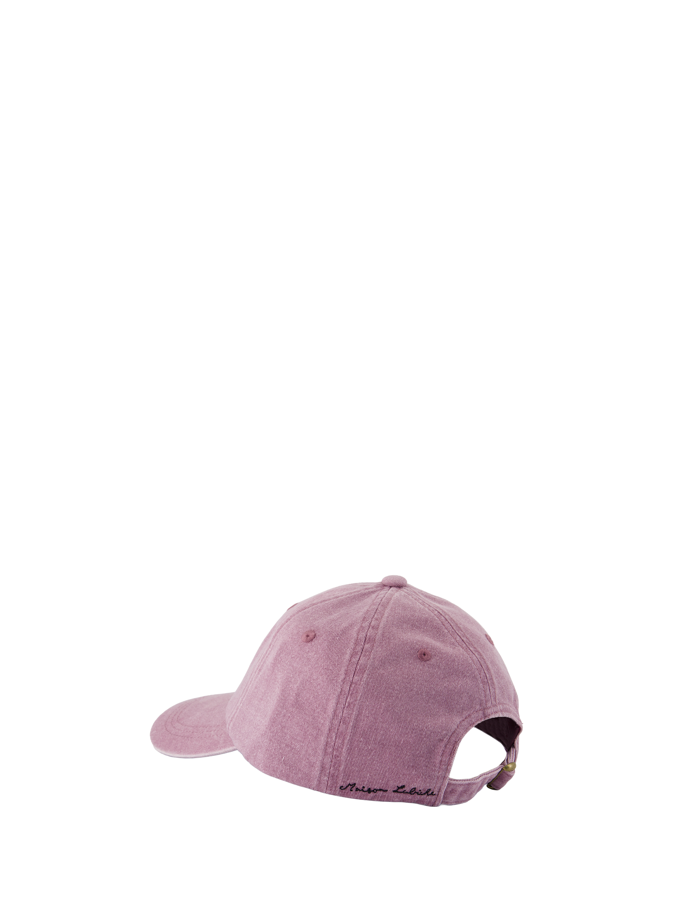 Embroidered Love Cotton Cap MAISON LABICHE Purple