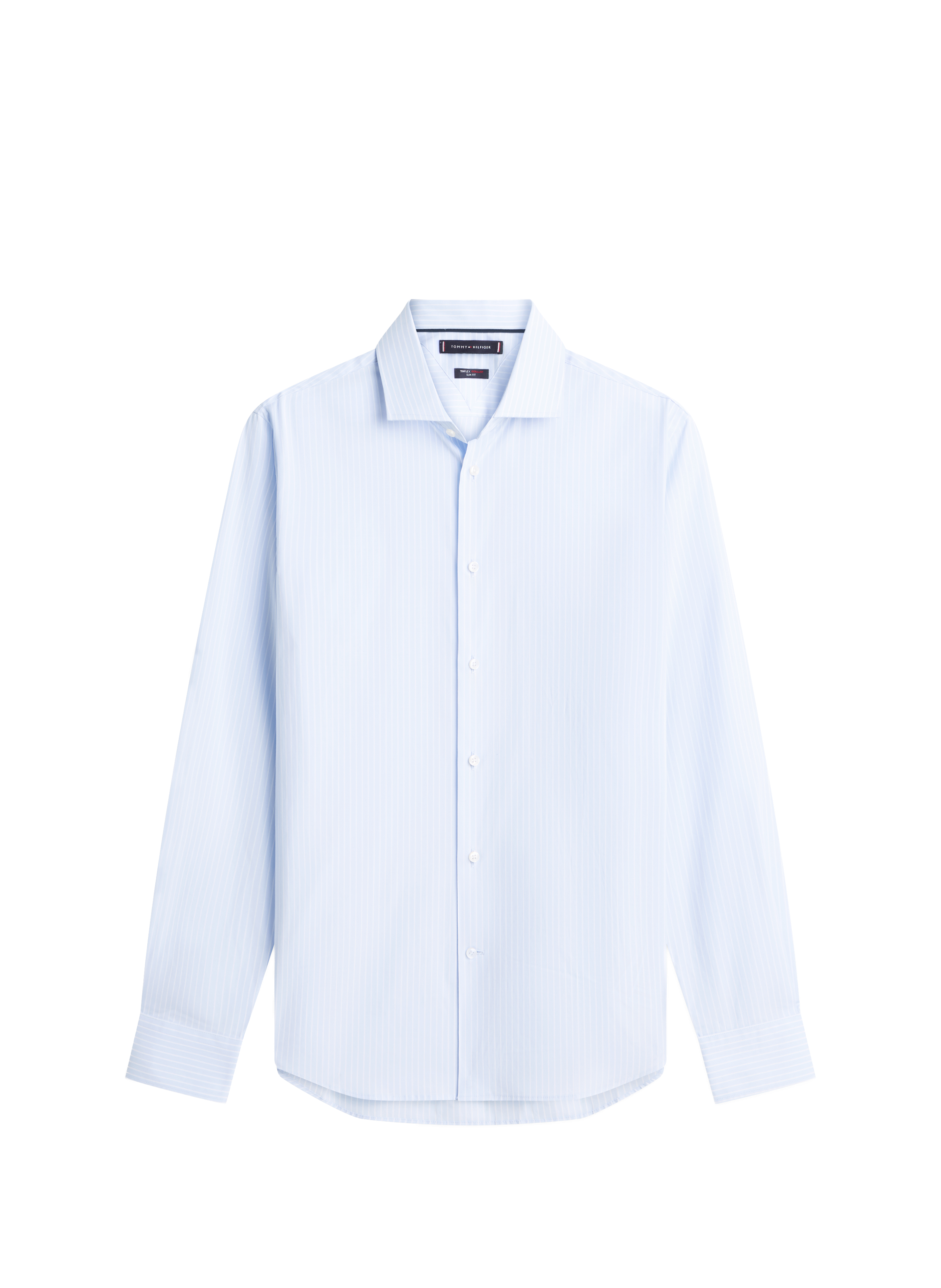 Chemise rayée en coton mélangé TOMMY HILFIGER Bleu