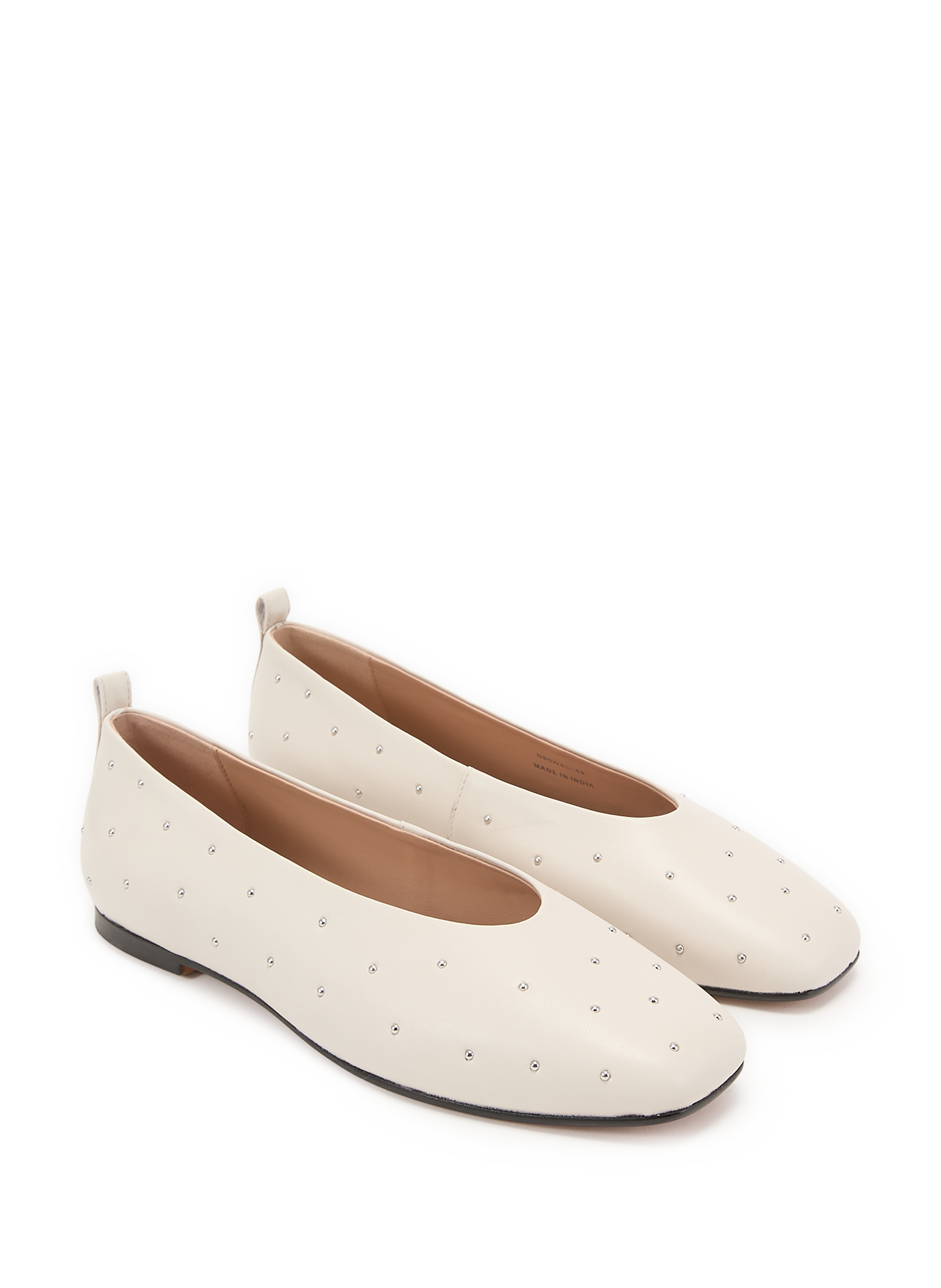Ballerines en cuir mélangé GEOX Beige