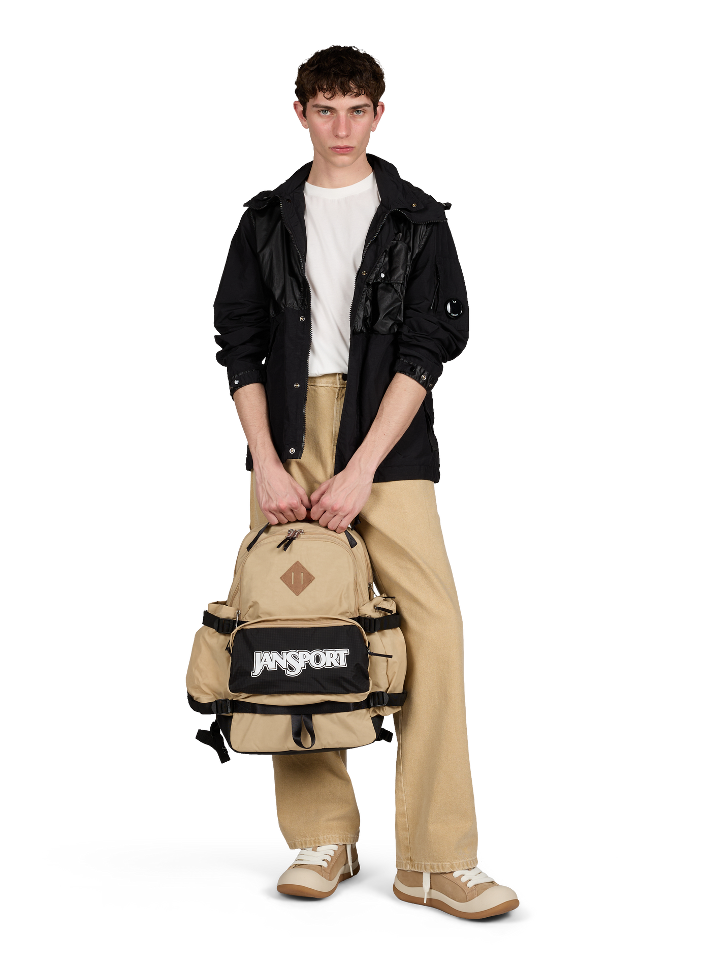 Hooded zipped jacket CP COMPANY Black