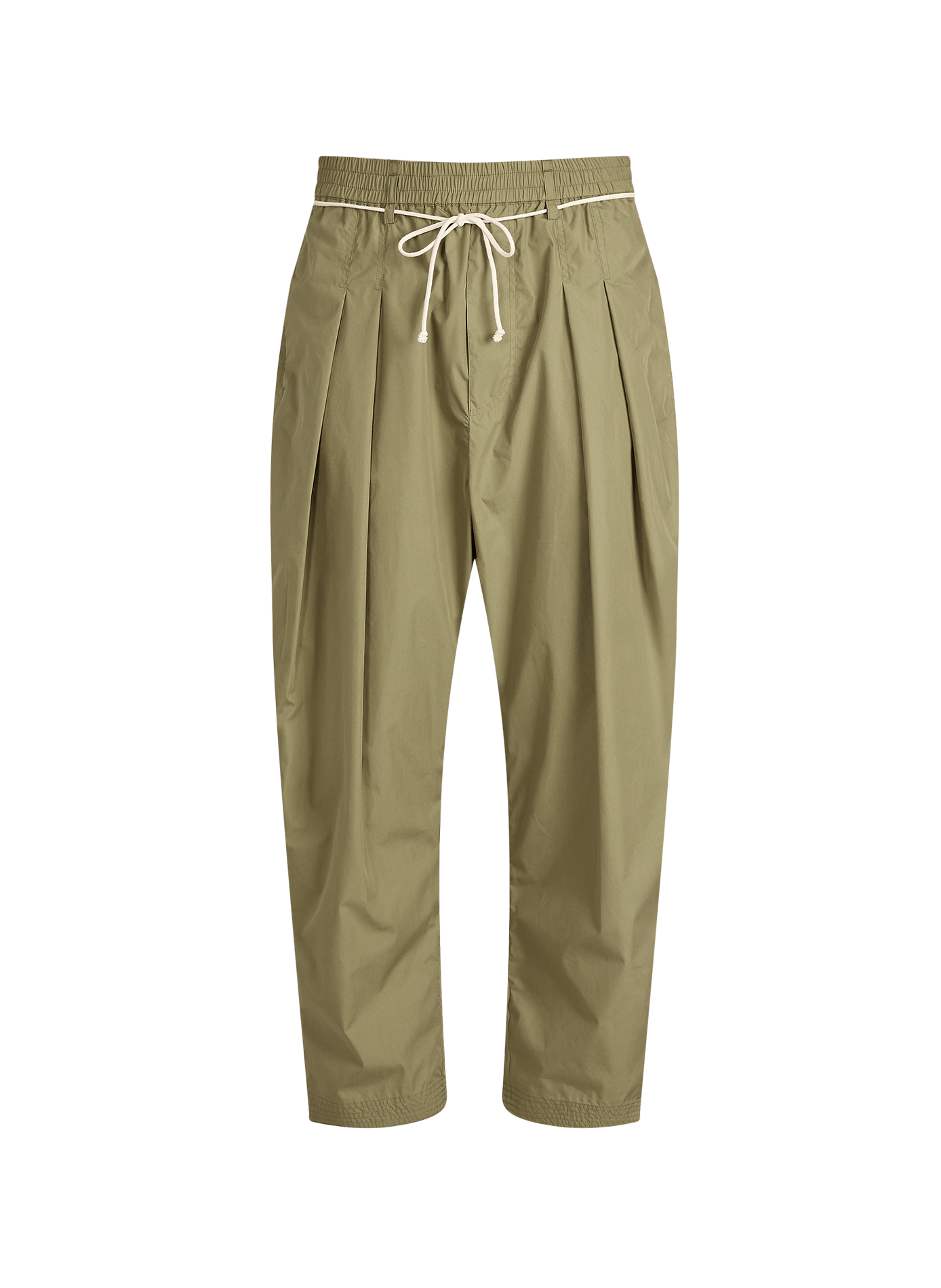 Pantalon uni en coton mélangé MORDECAI Kaki