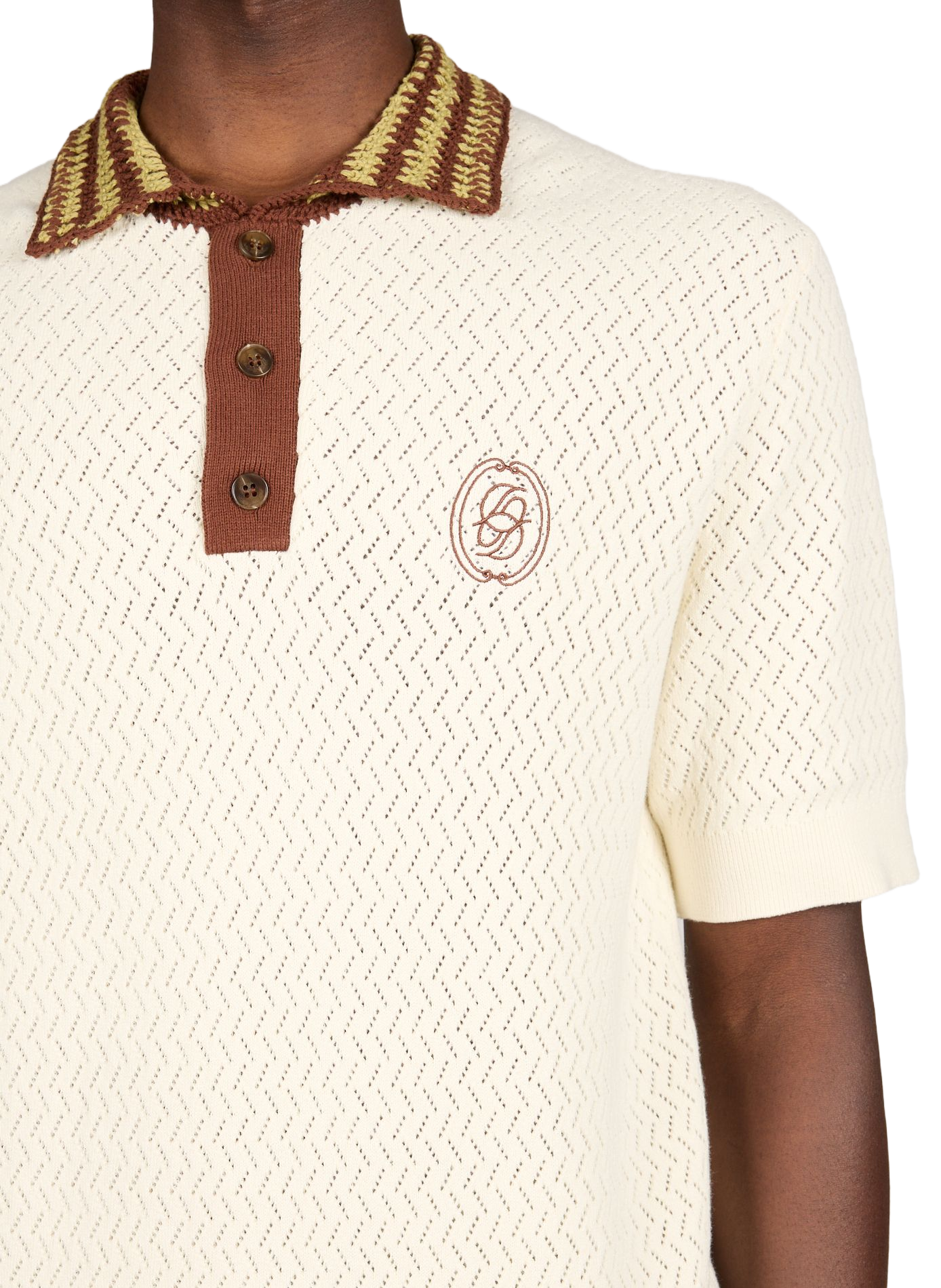 Polo manches courtes en coton DROLE DE MONSIEUR Beige