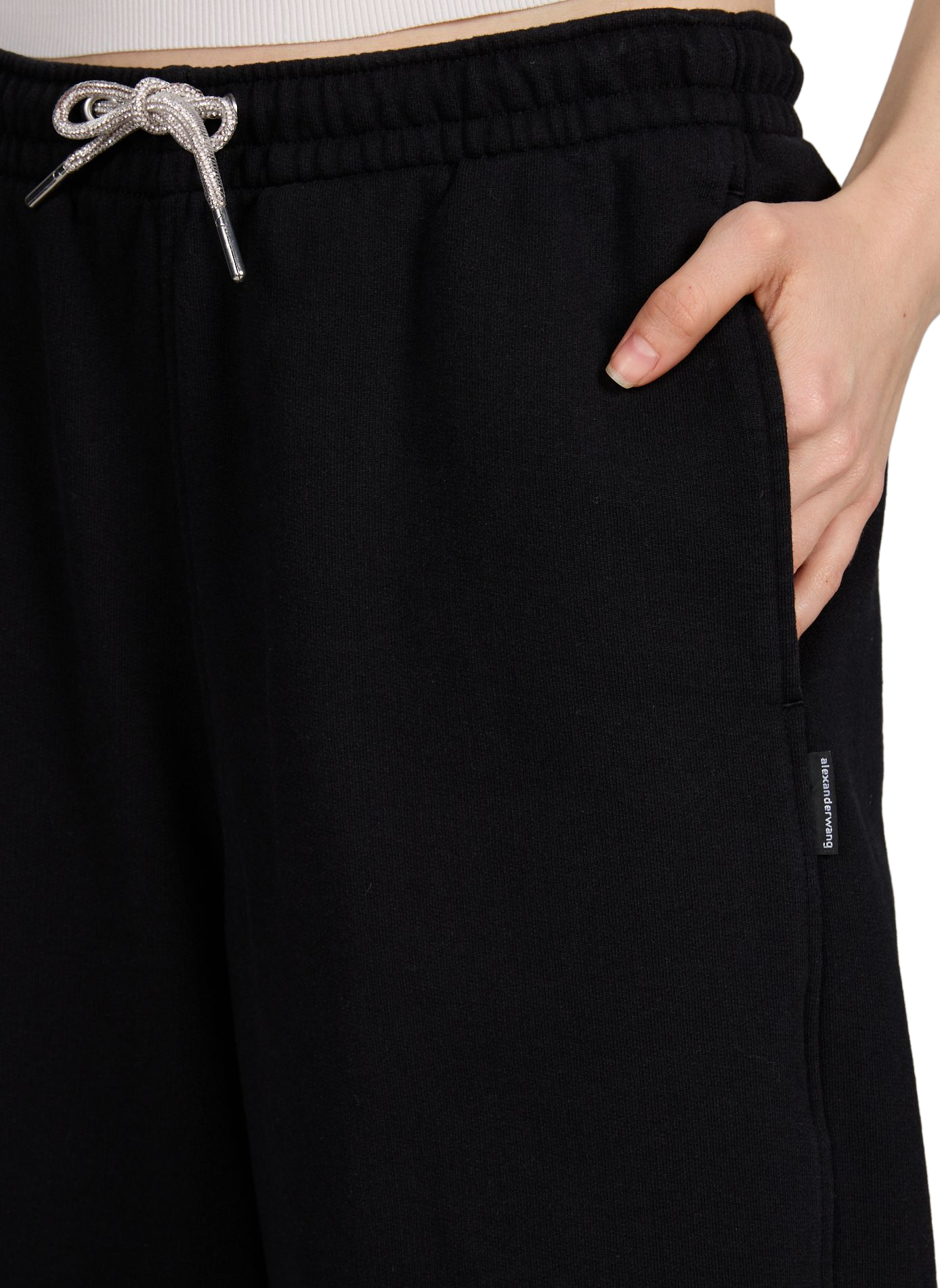 Jogging large en coton ALEXANDER WANG Noir