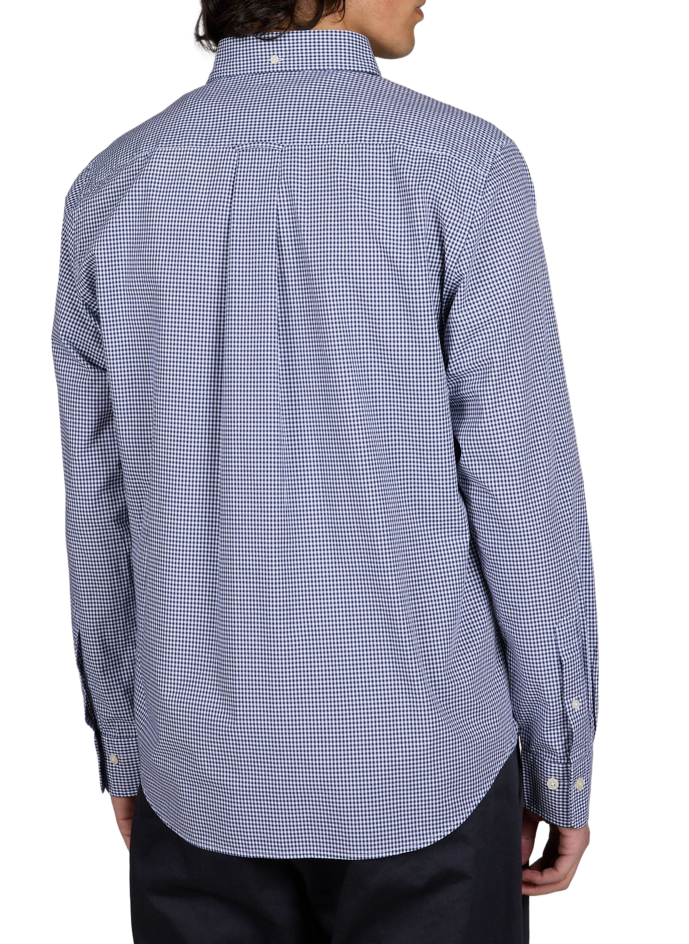Chemise à carreaux col américain en coton GANT Bleu