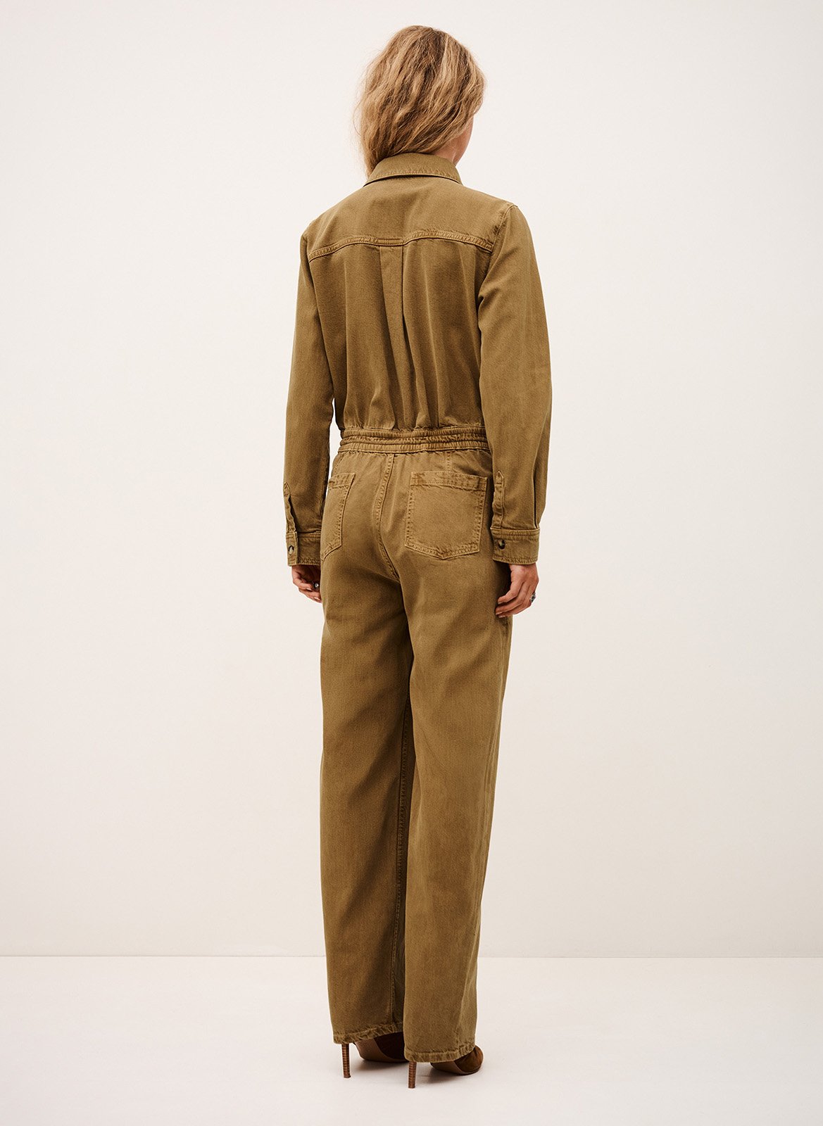 Combinaison droite en coton mélangé fyorella BA&SH Marron