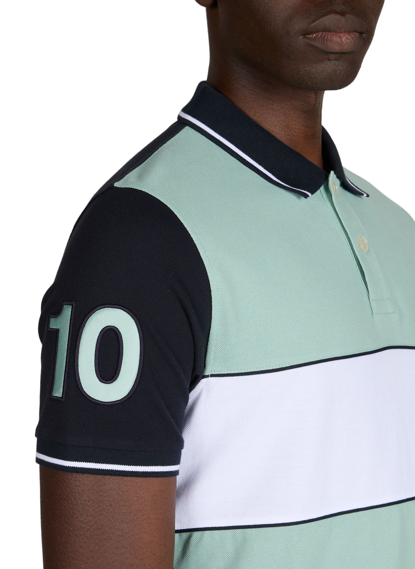 Polo à manches courtes en coton EDEN PARK Bleu