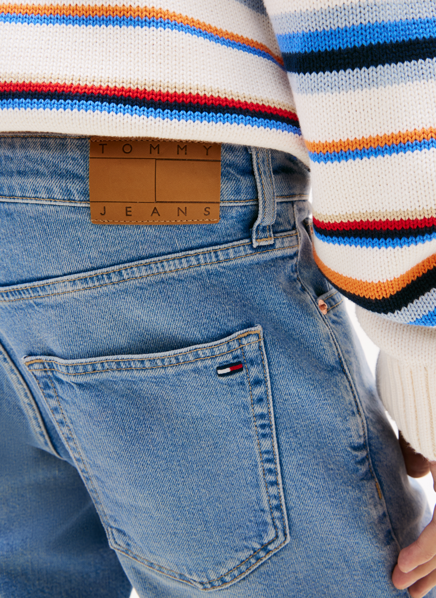 Short slim Scanton in blended cotton TOMMY HILFIGER Blue