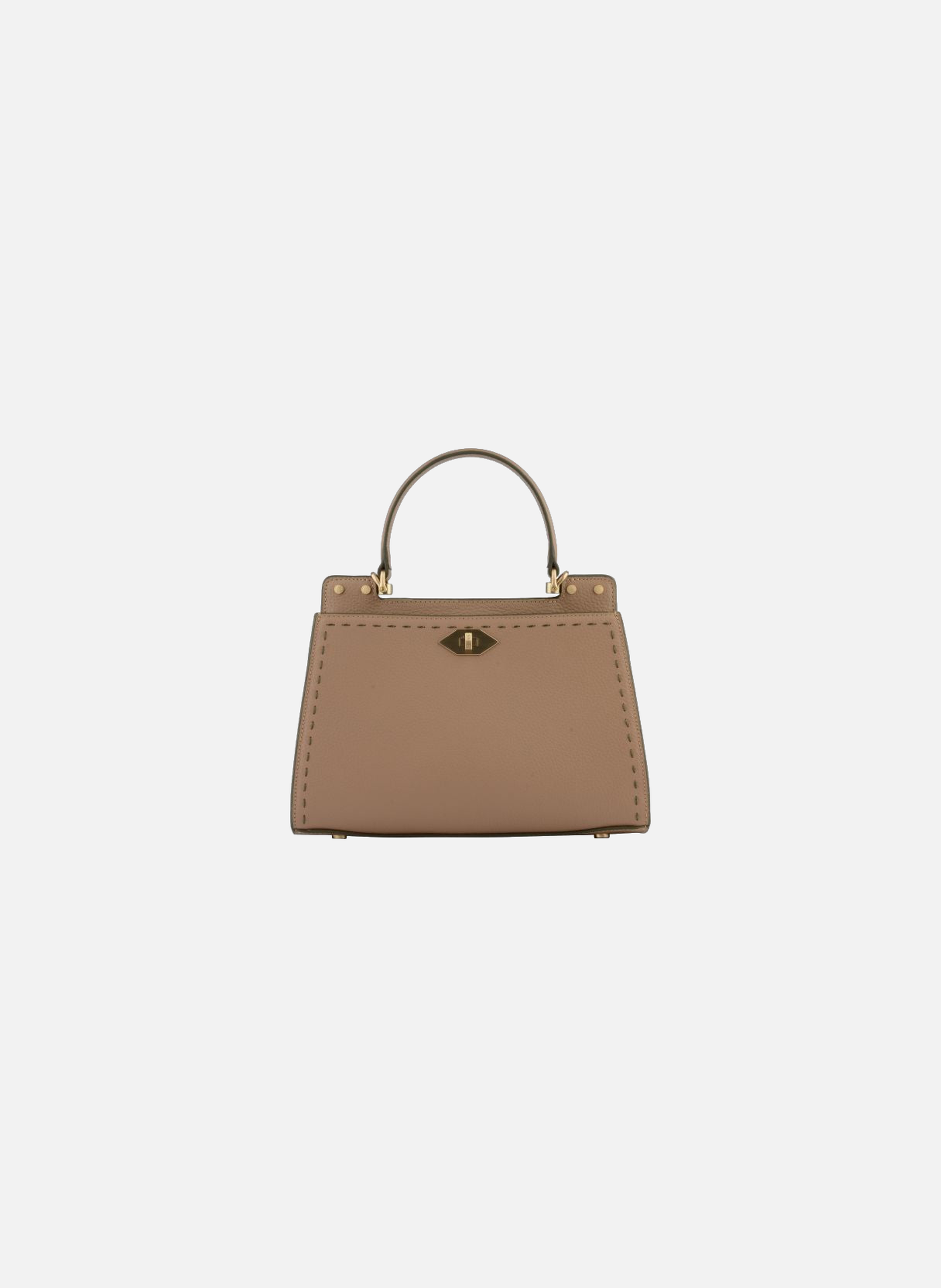 Trianon | sac à main micro en cuir de vachette POURCHET Kaki