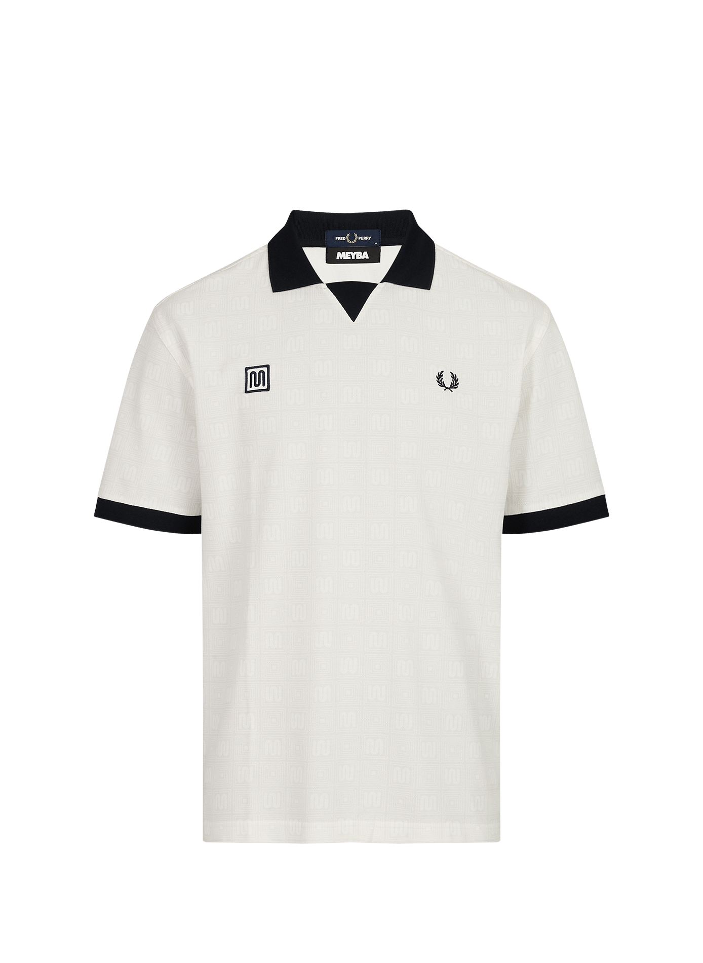 Polo à logo imprimé en piqué de coton FRED PERRY Beige