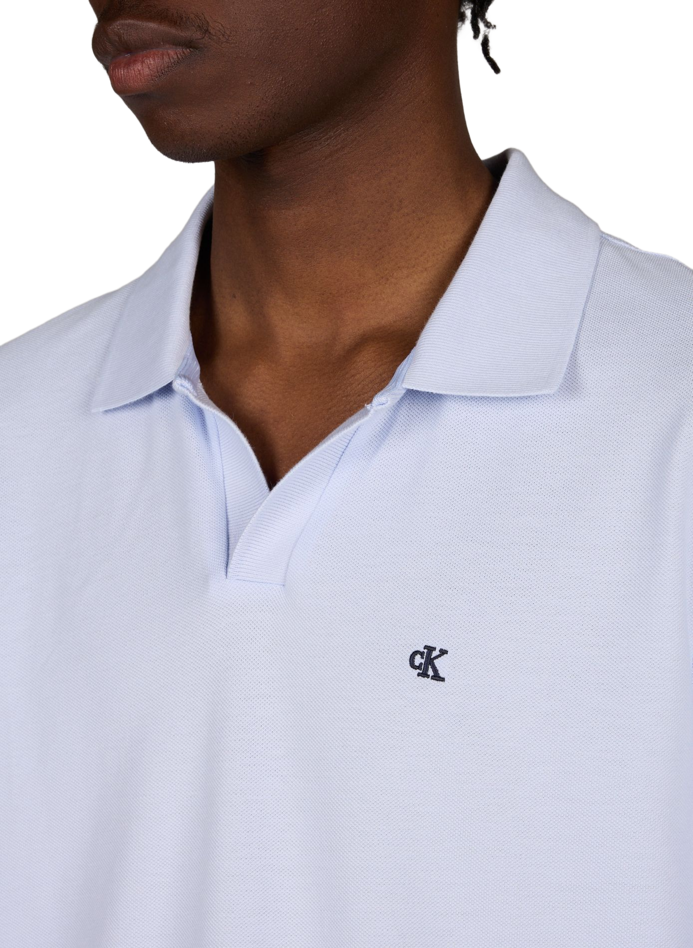 Piqué cotton polo CALVIN KLEIN Blue