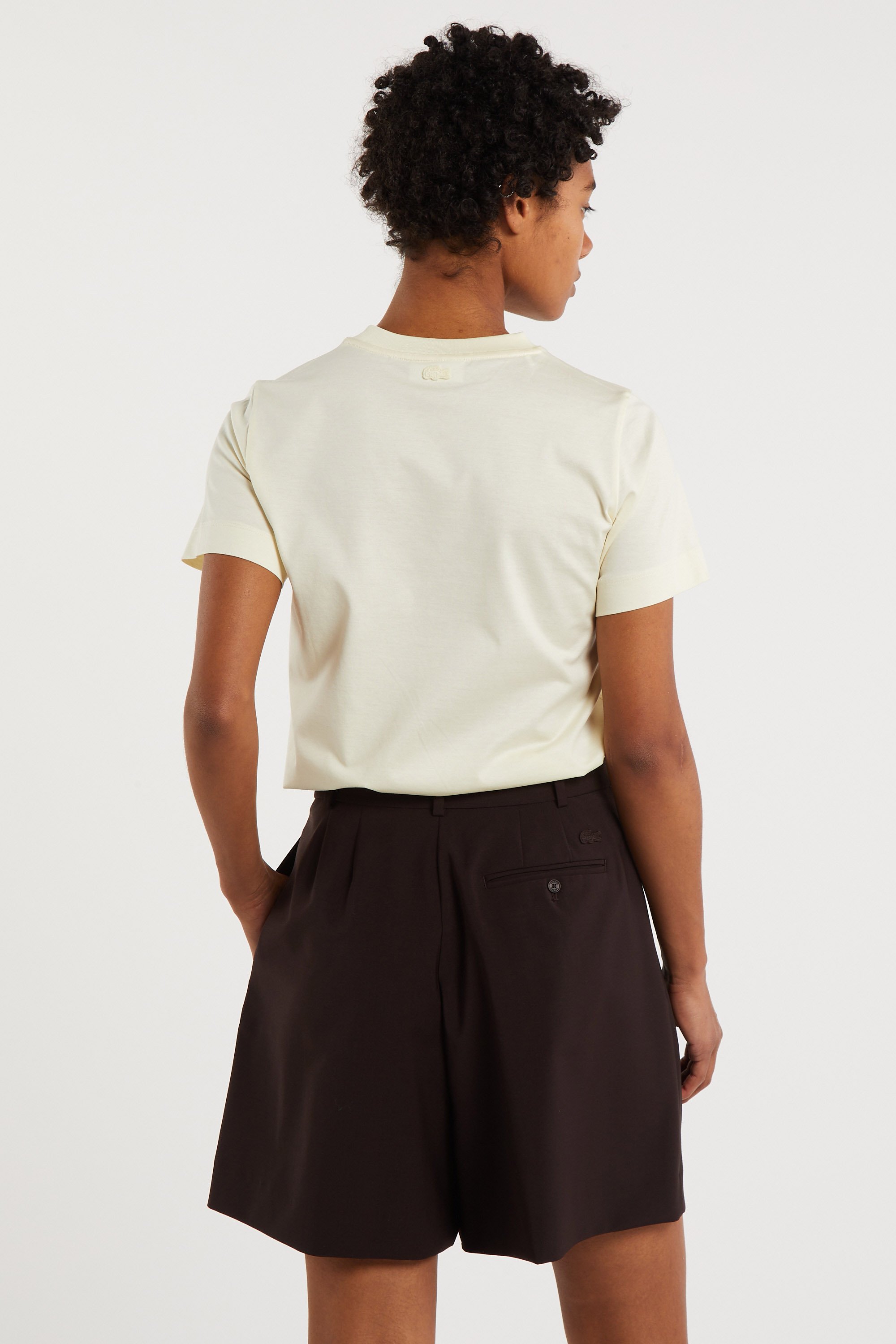 T-shirt tee-shirt LACOSTE Jaune