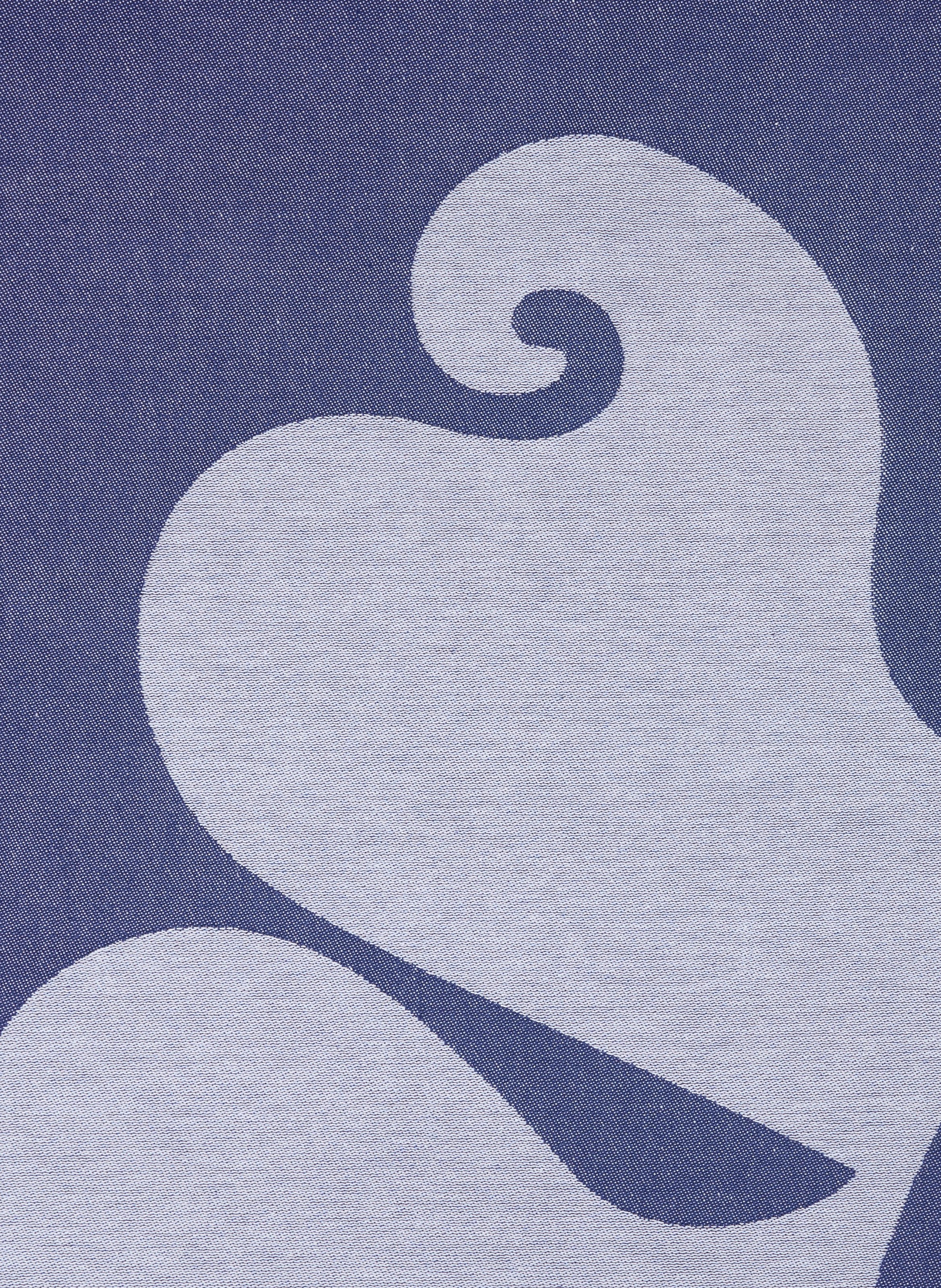 Fouta en jacquard en coton SUNDEK Bleu