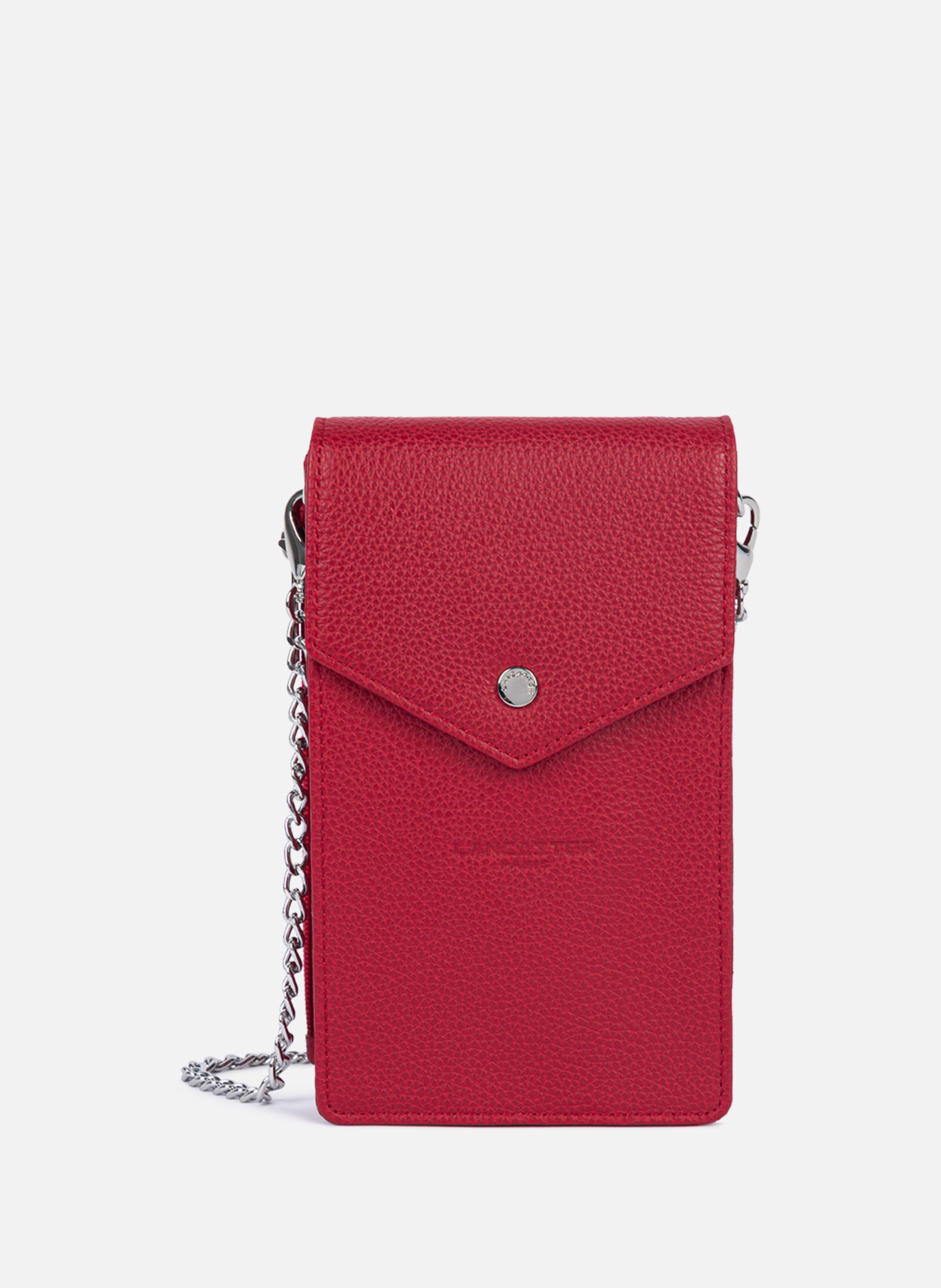 Pochette smartphone - foulonné pm LANCASTER Rouge