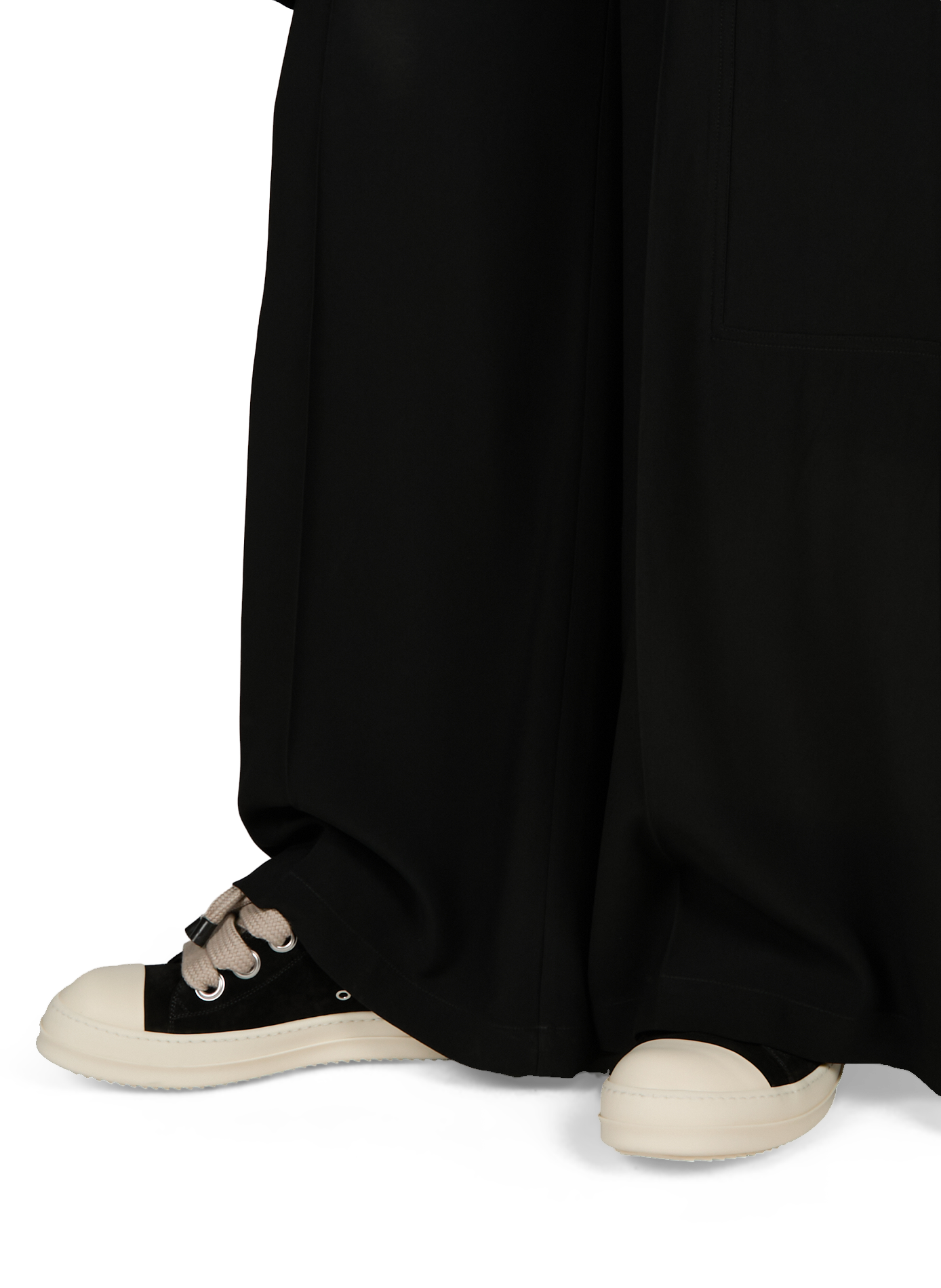 Baskets en cuir RICK OWENS Noir