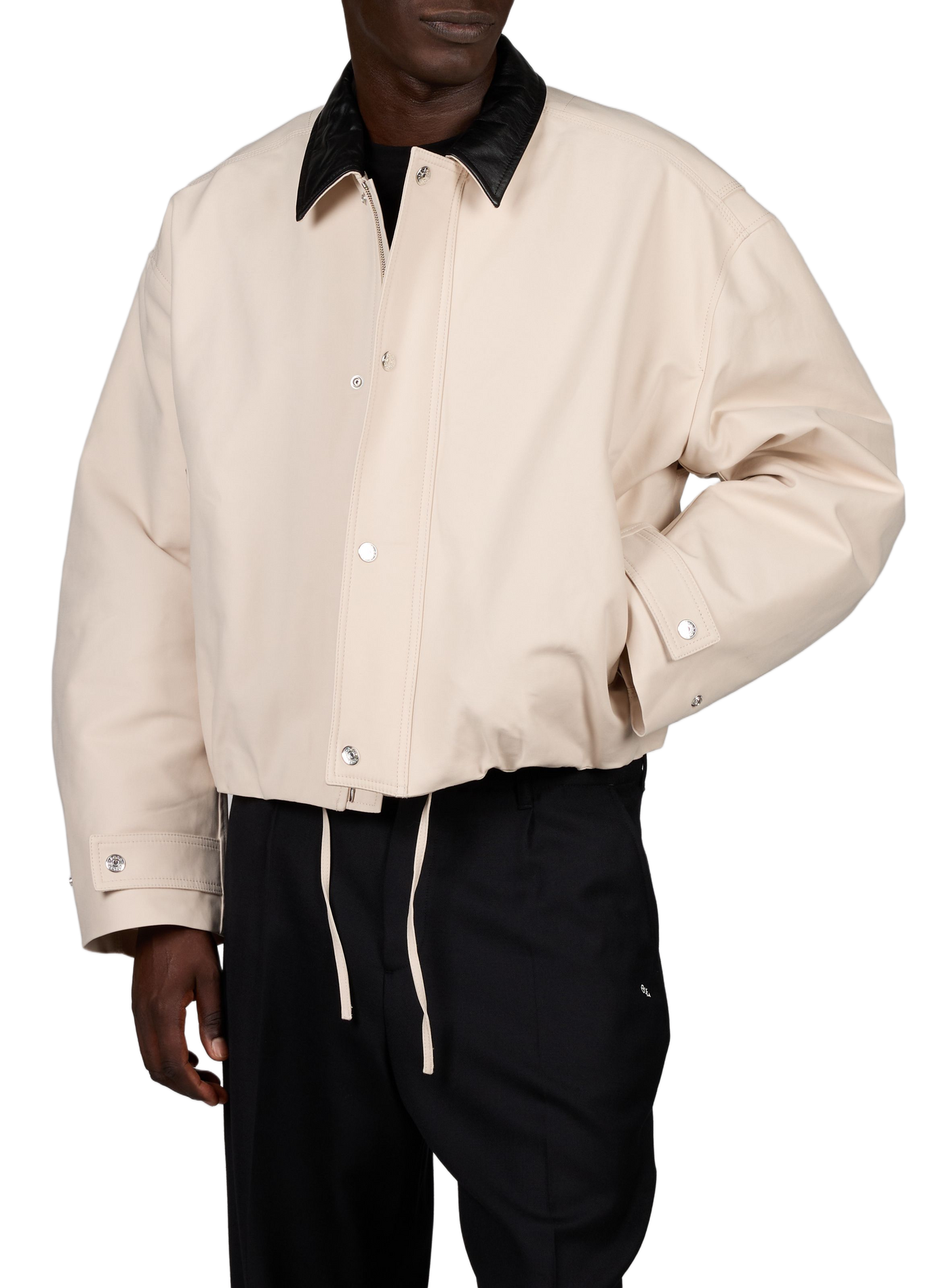 Veste oversize en coton ACNE STUDIOS Beige