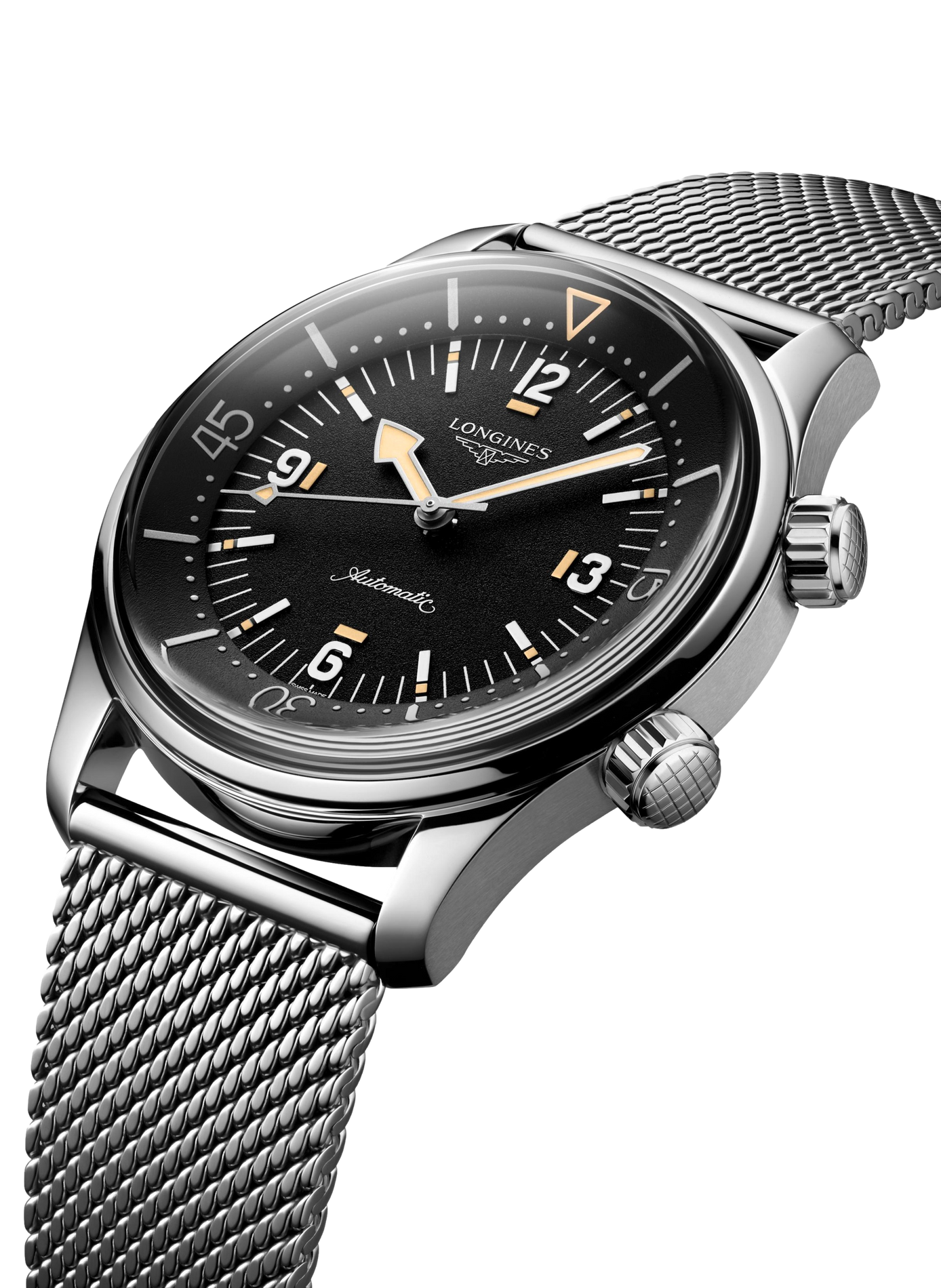 Montre automatique The Longines Legend Diver en acier inoxydable LONGINES Noir