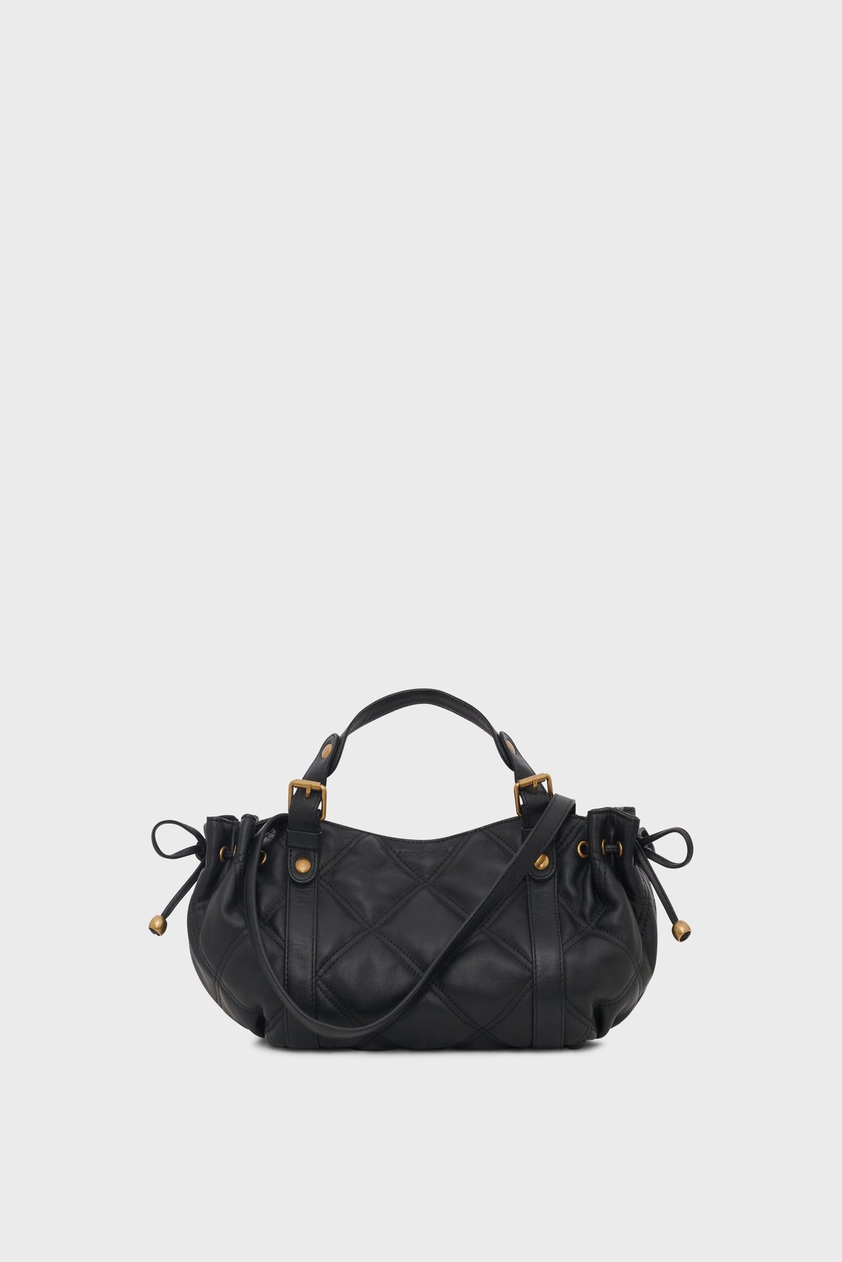 Mini sac à main en cuir matelassé - 12h GERARD DAREL Noir
