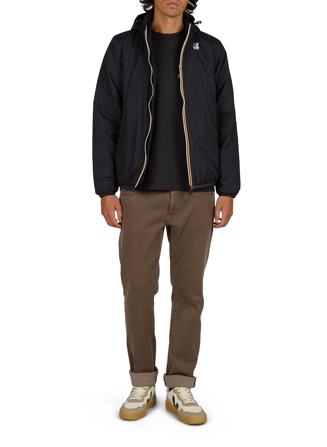 Jacke Der echte Claude K-WAY Schwarz