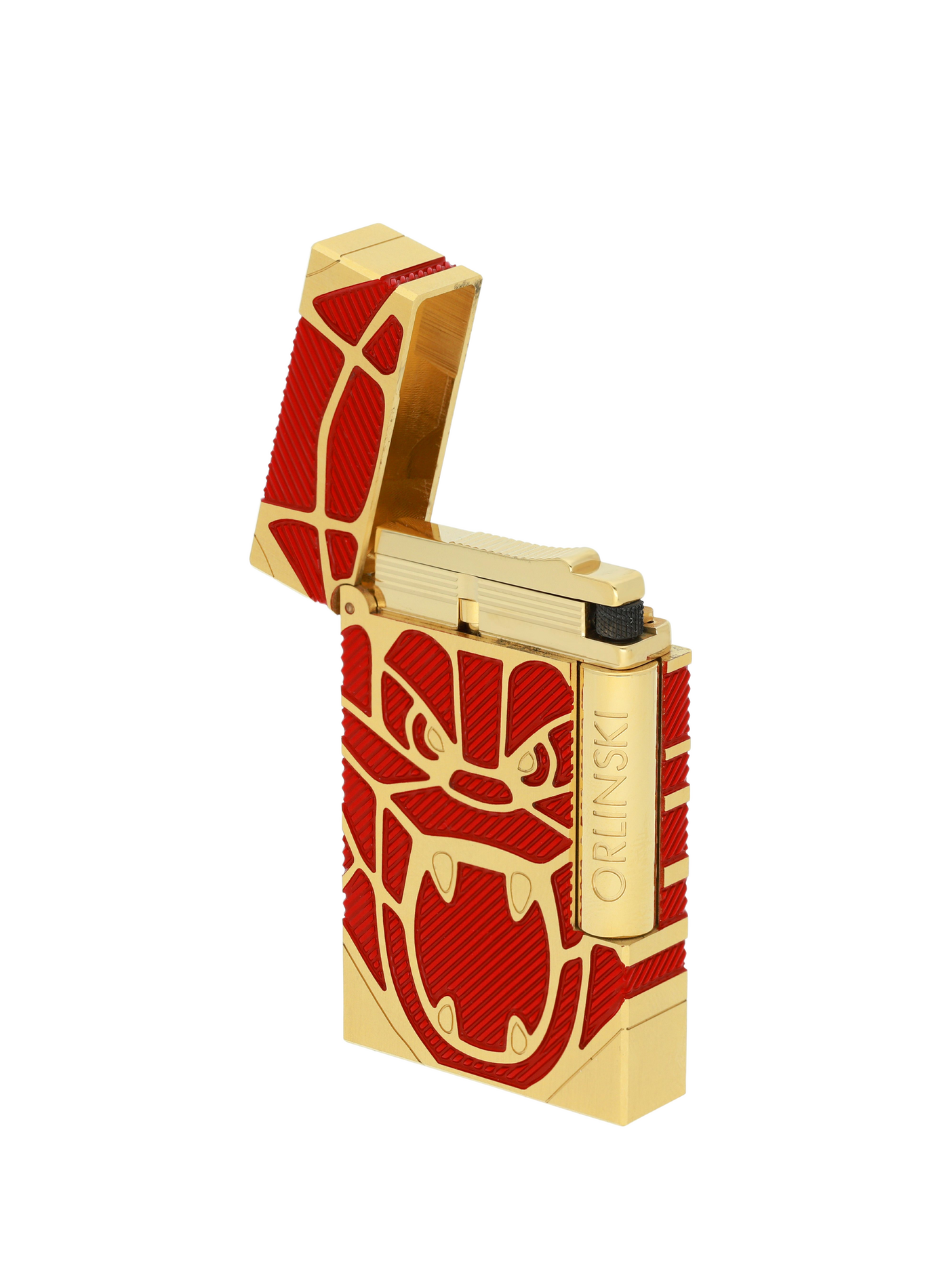 Briquet brossé Ligne 2 Orlinski S.T. DUPONT Rouge