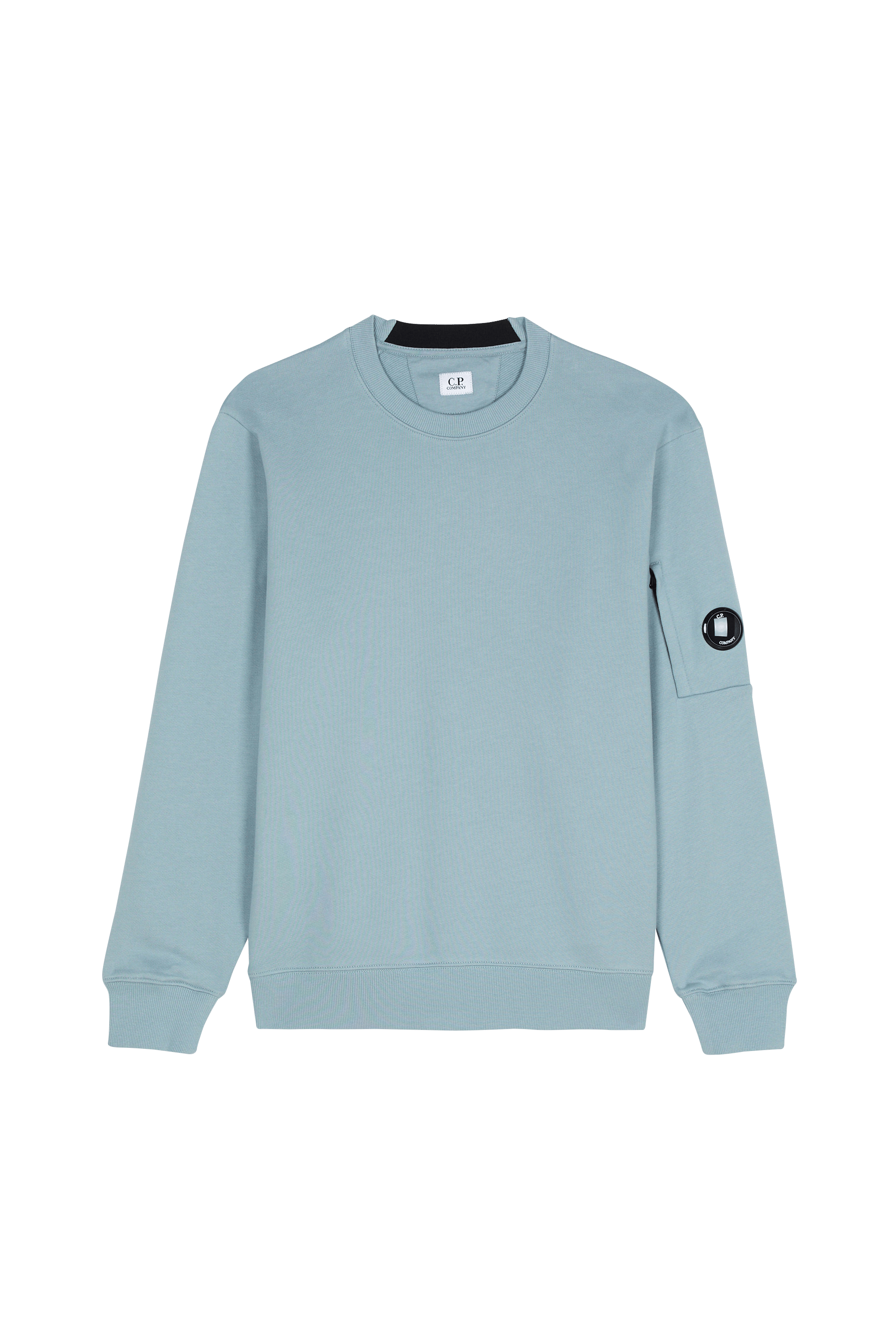 Sweatshirt diagonal raised fleece crewneck lens sweatshirt CP COMPANY Bleu