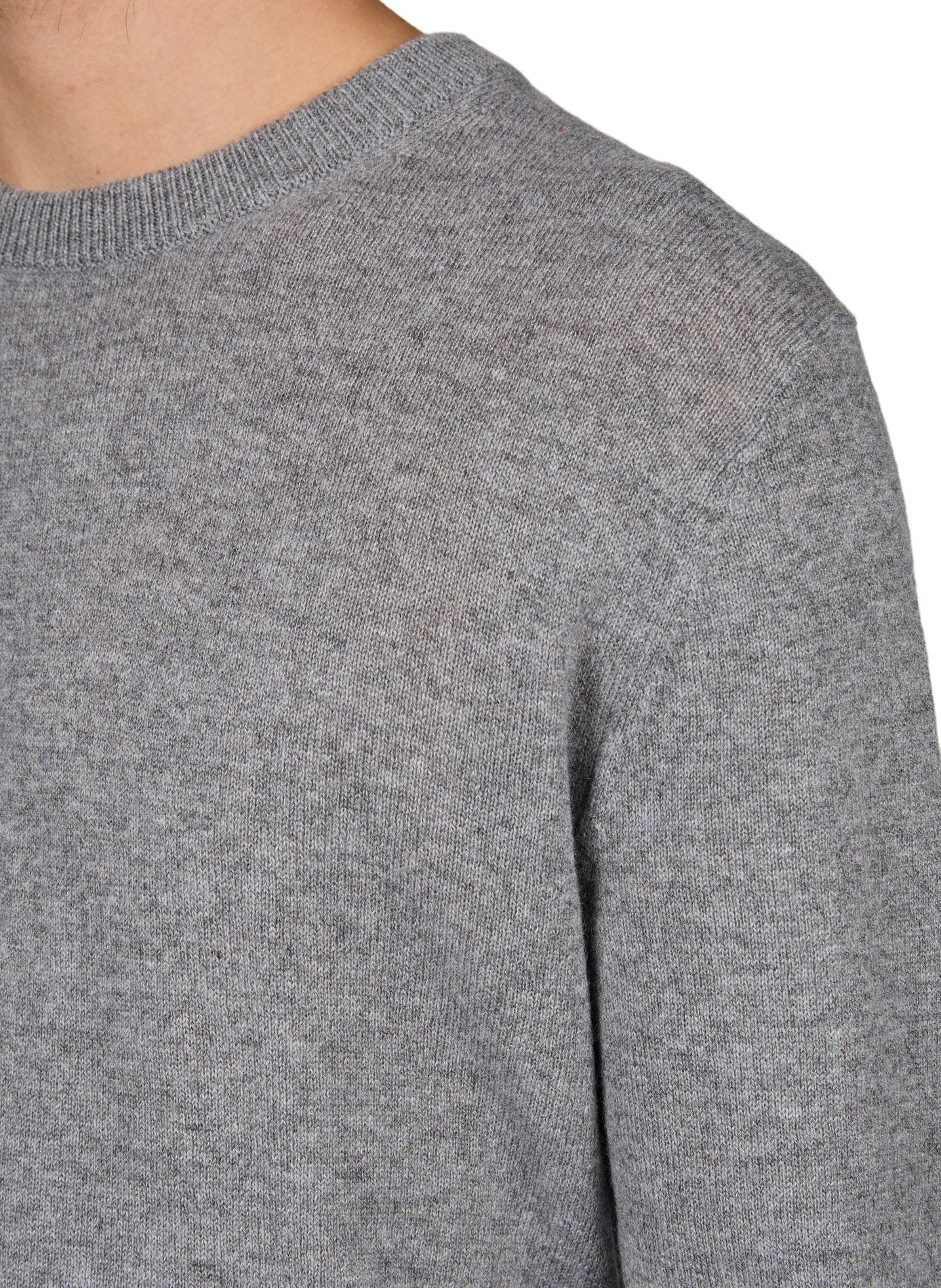 Cashmere round-neck jumper AU PRINTEMPS PARIS Grey
