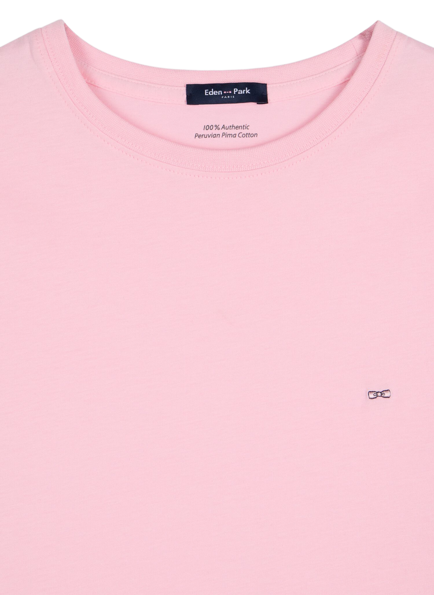 Tee-shirt col rond en coton | Roze EDEN PARK Heren