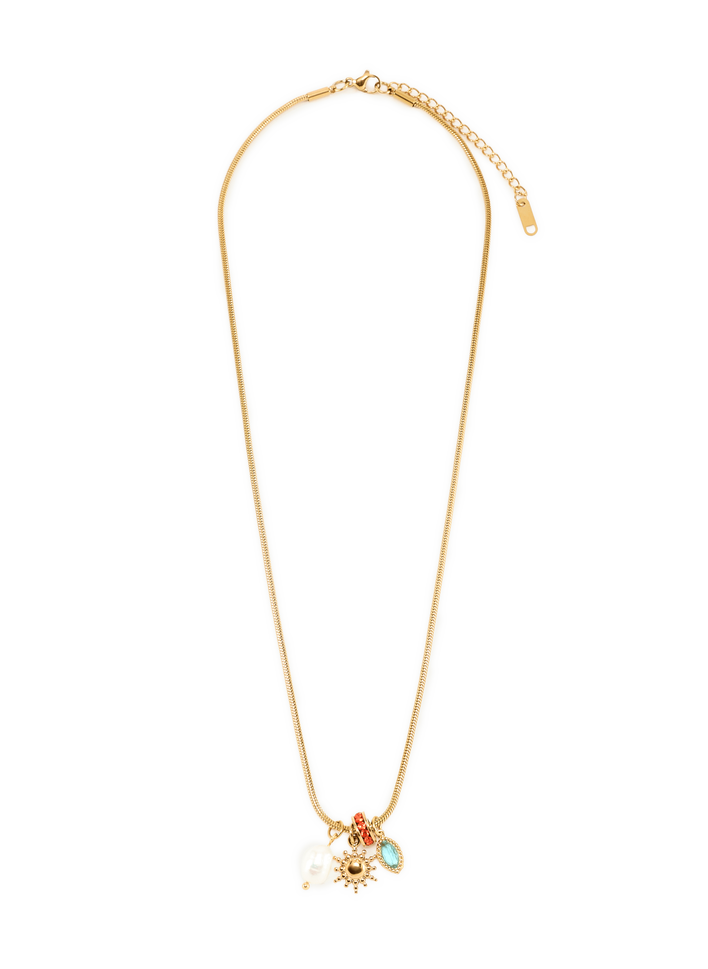 Collier en acier mélangé AU PRINTEMPS PARIS Goud