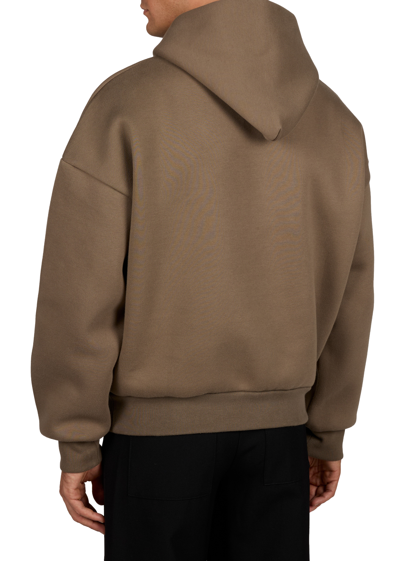 Plain oversized hooded sweatshirt SEVENTH Brown