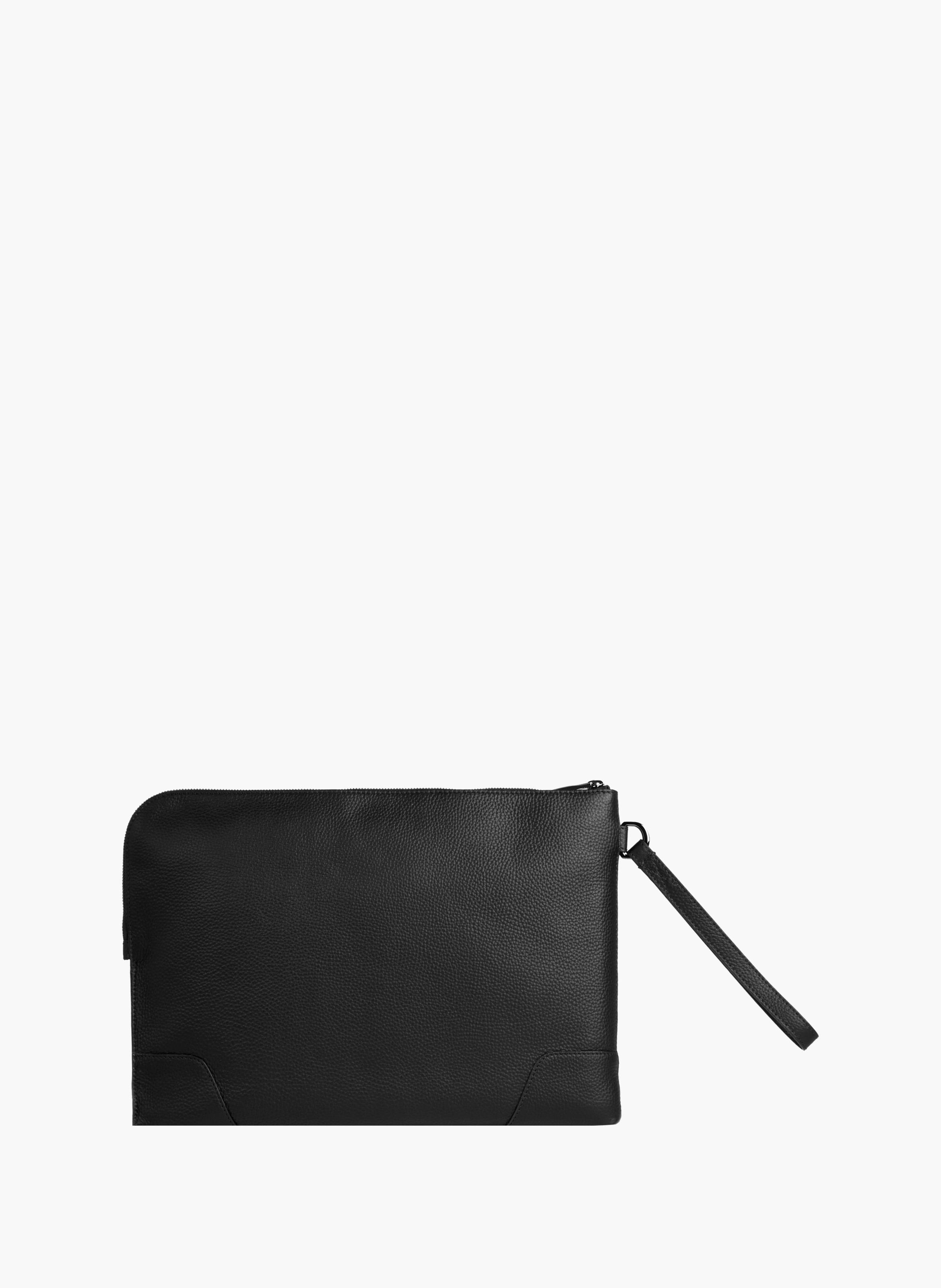 Pochette zippée l charlie de lancel en cuir LANCEL Noir